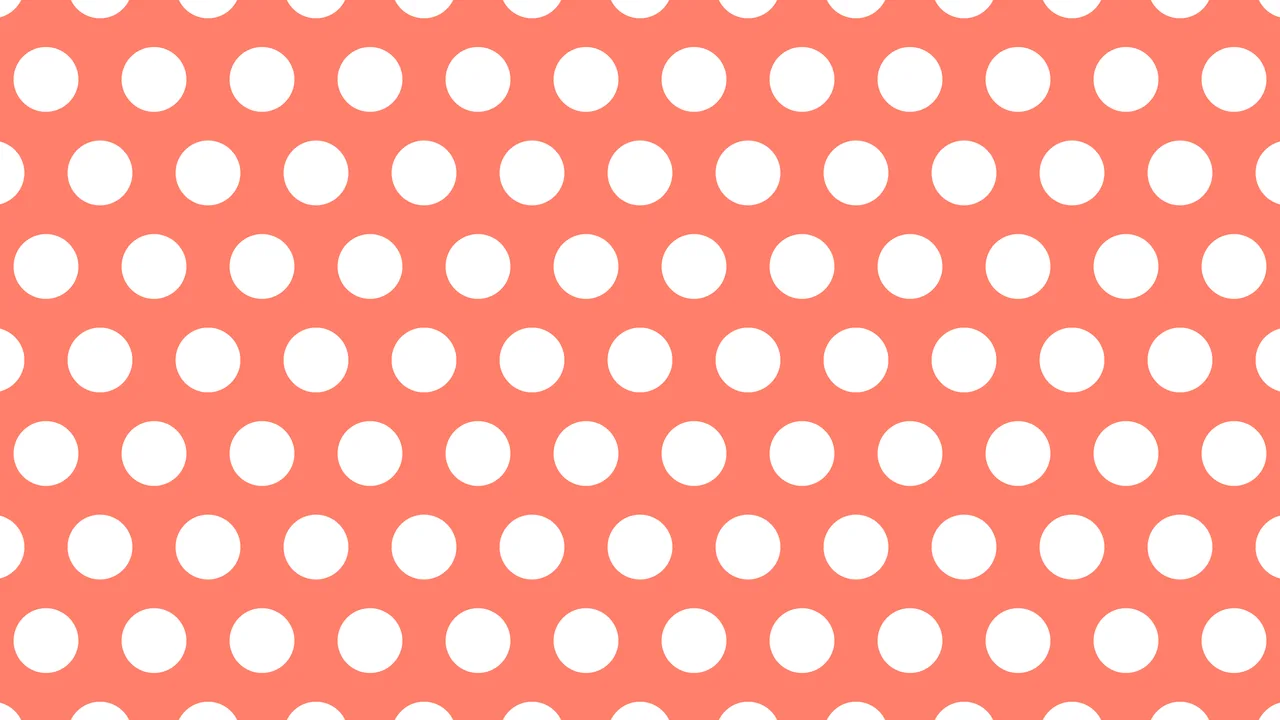 Coral Polka Dot desktop wallpaper in 4K