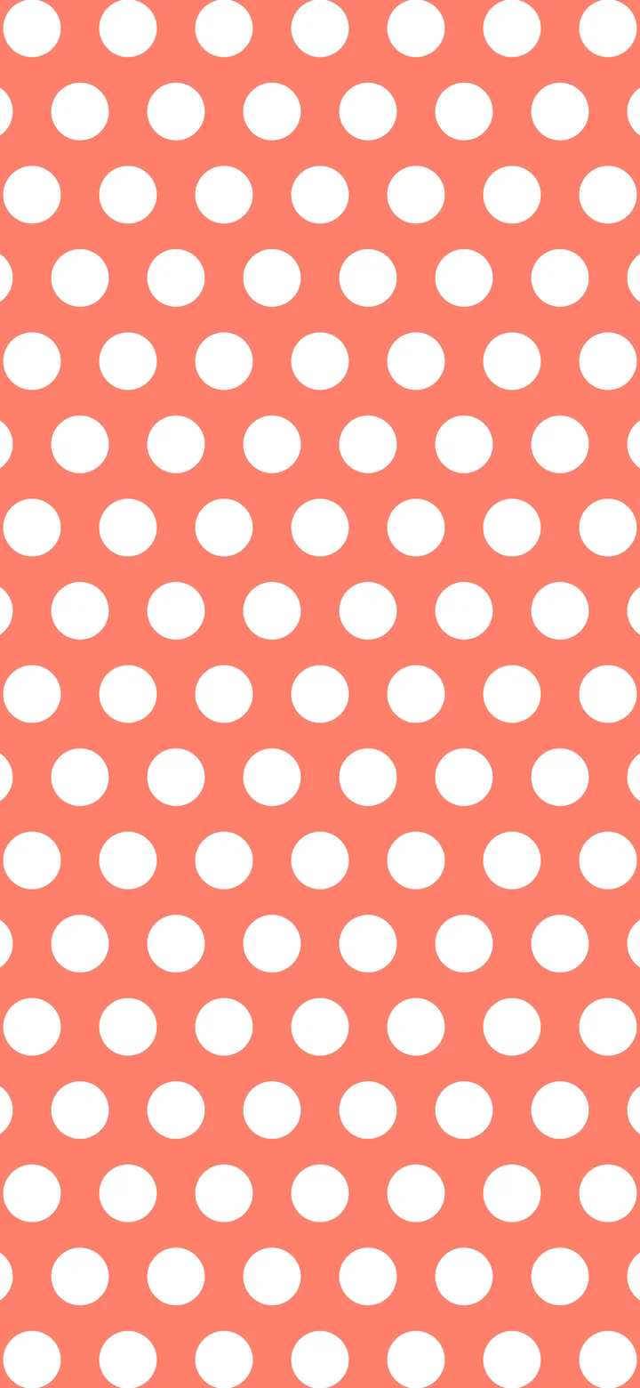 Coral Polka Dot wallpaper for iPhone and Android