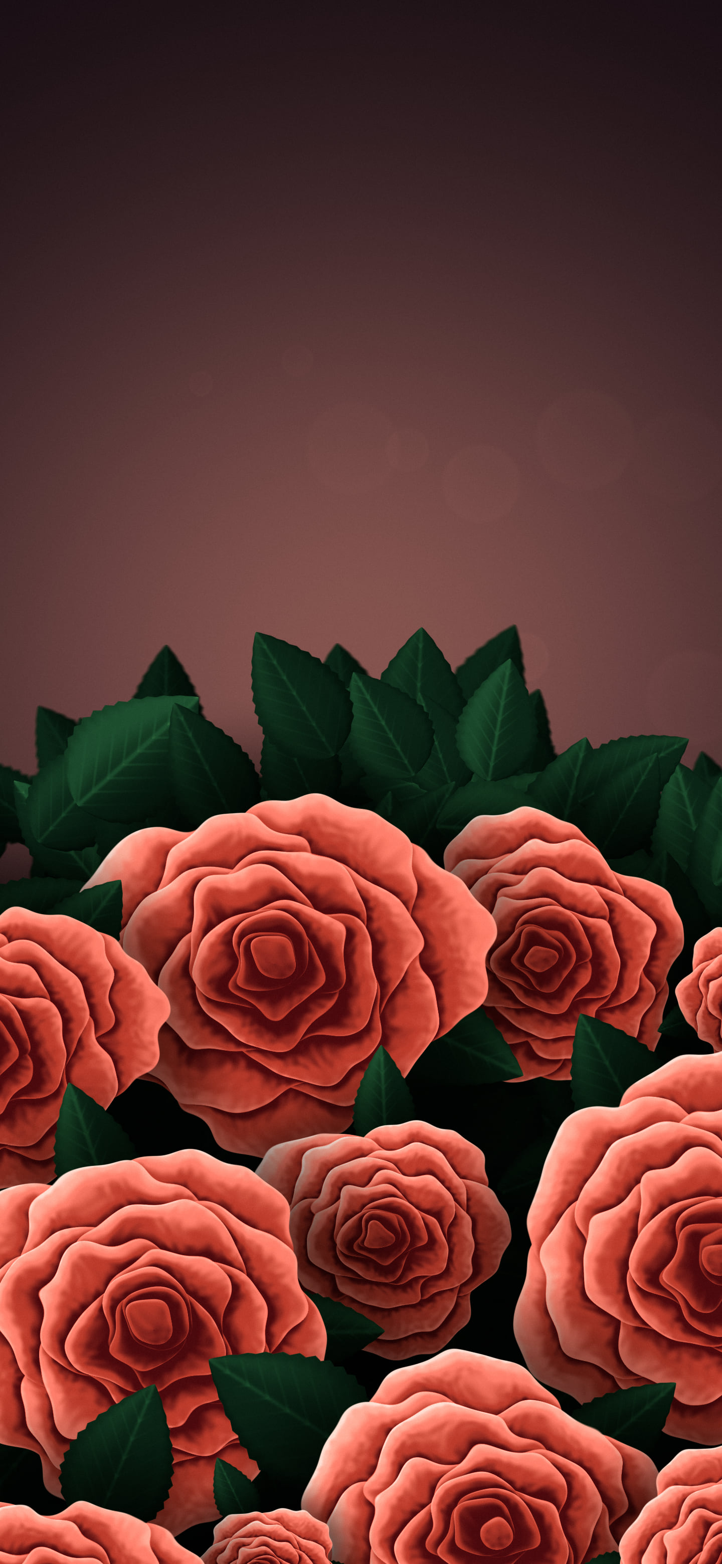 Coral Rose Bouquet wallpaper for iPhone and Android