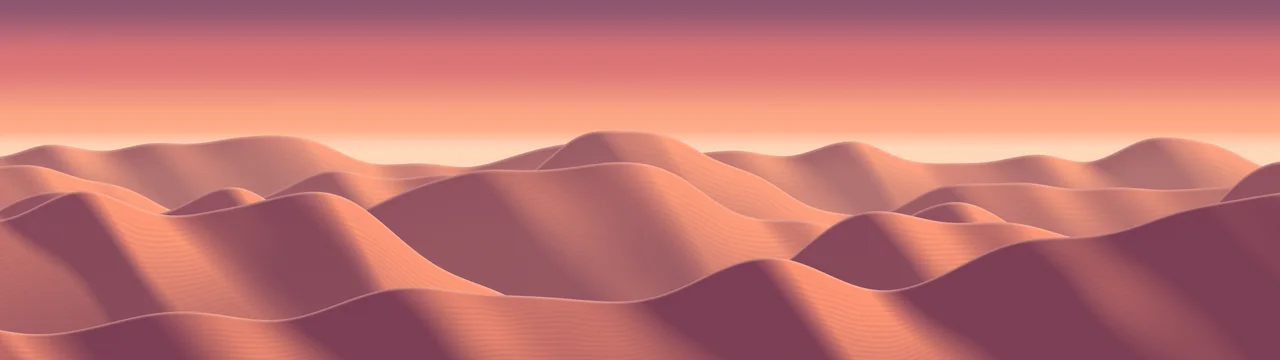 Coral Sand Dunes dual monitor wallpaper, 7680 × 2160
