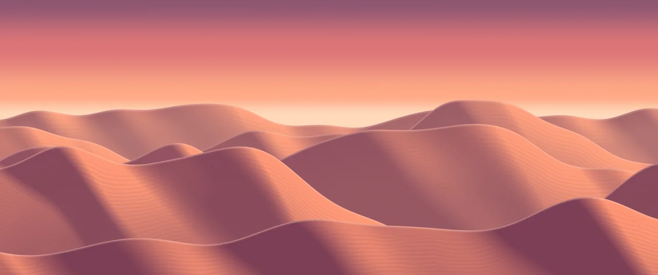 Coral Sand Dunes ultrawide wallpaper, 3440 × 1440