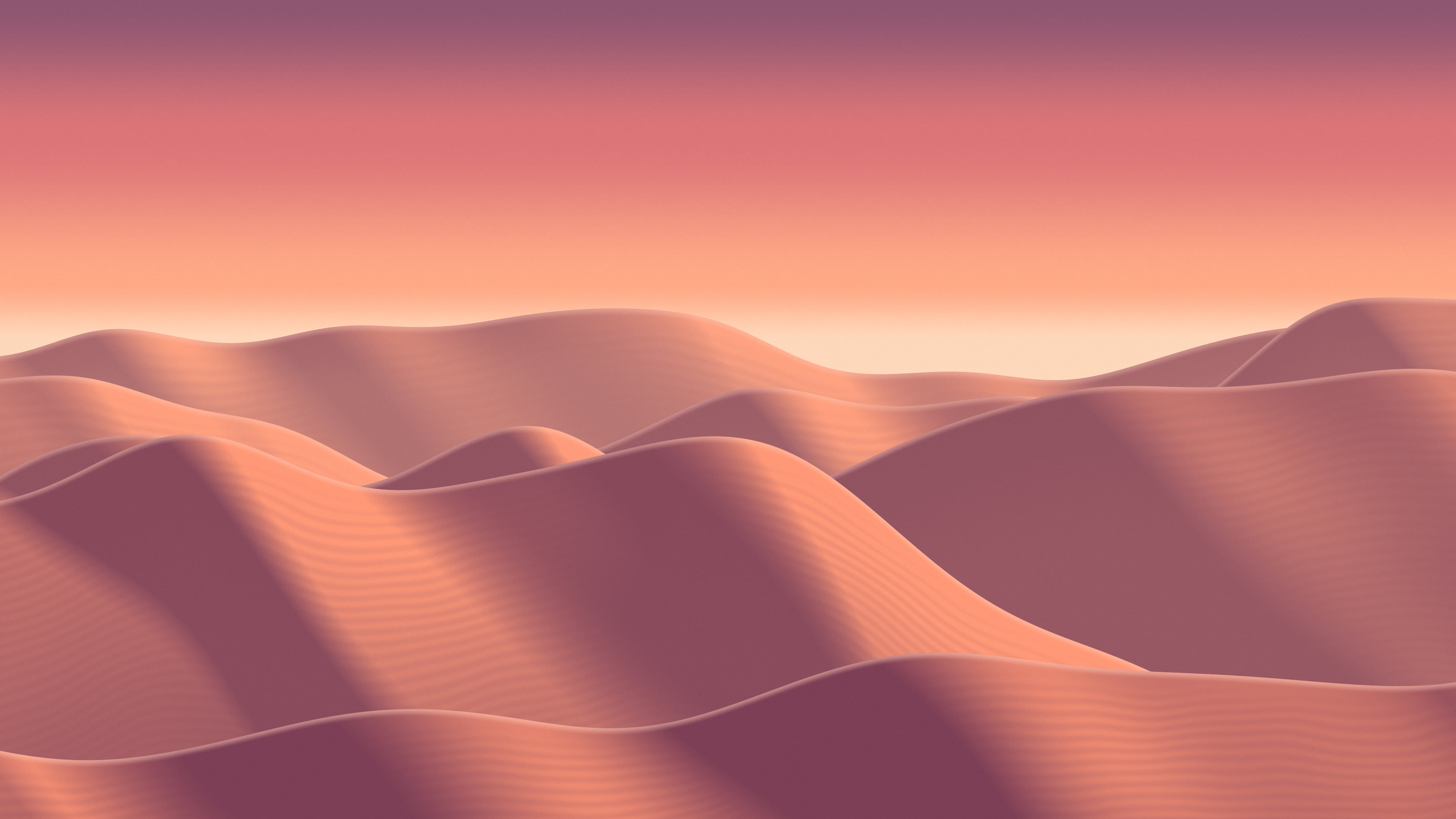 Coral Sand Dunes desktop wallpaper in 4K