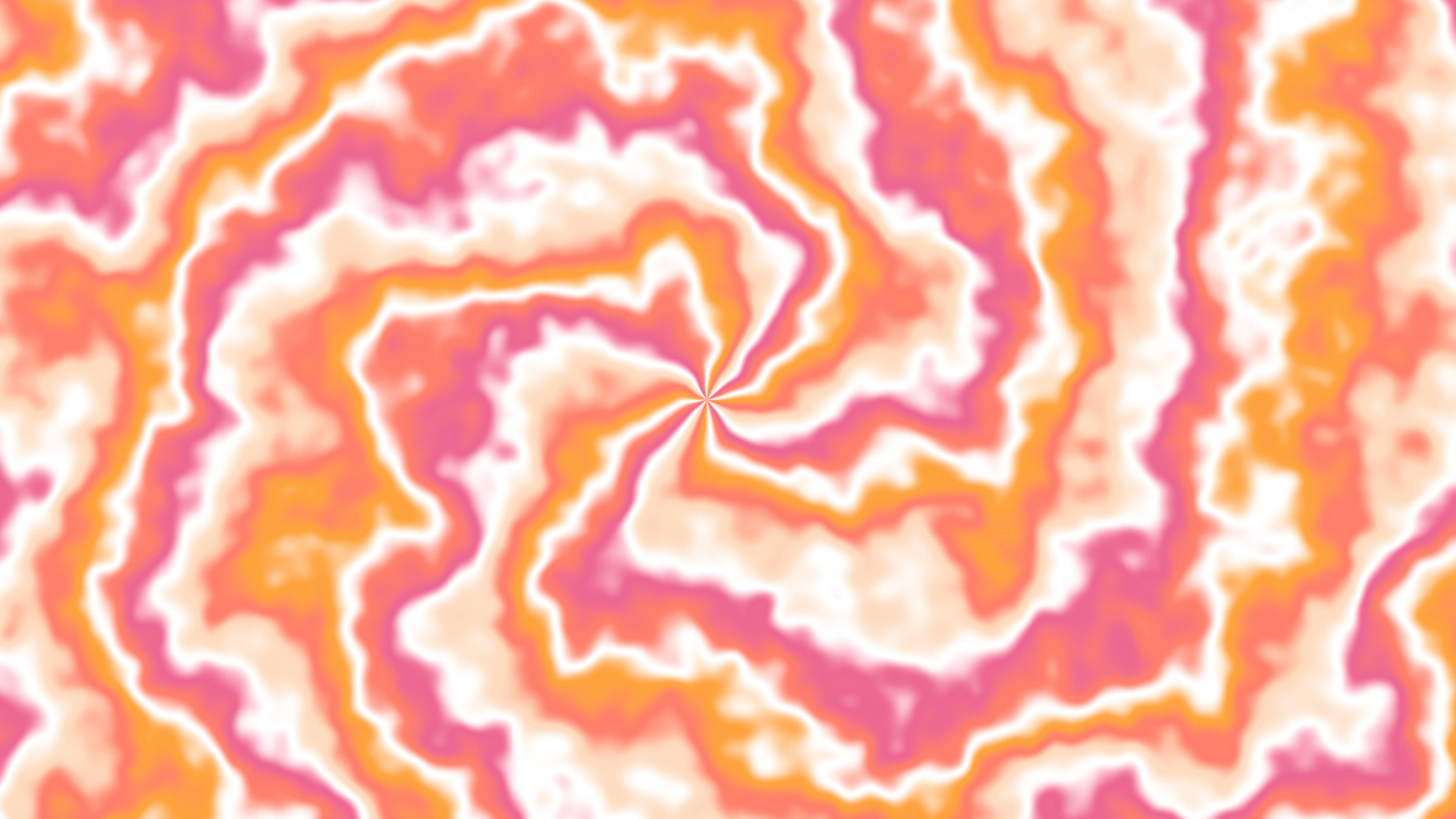Coral Spiral Tie Dye desktop wallpaper in 4K