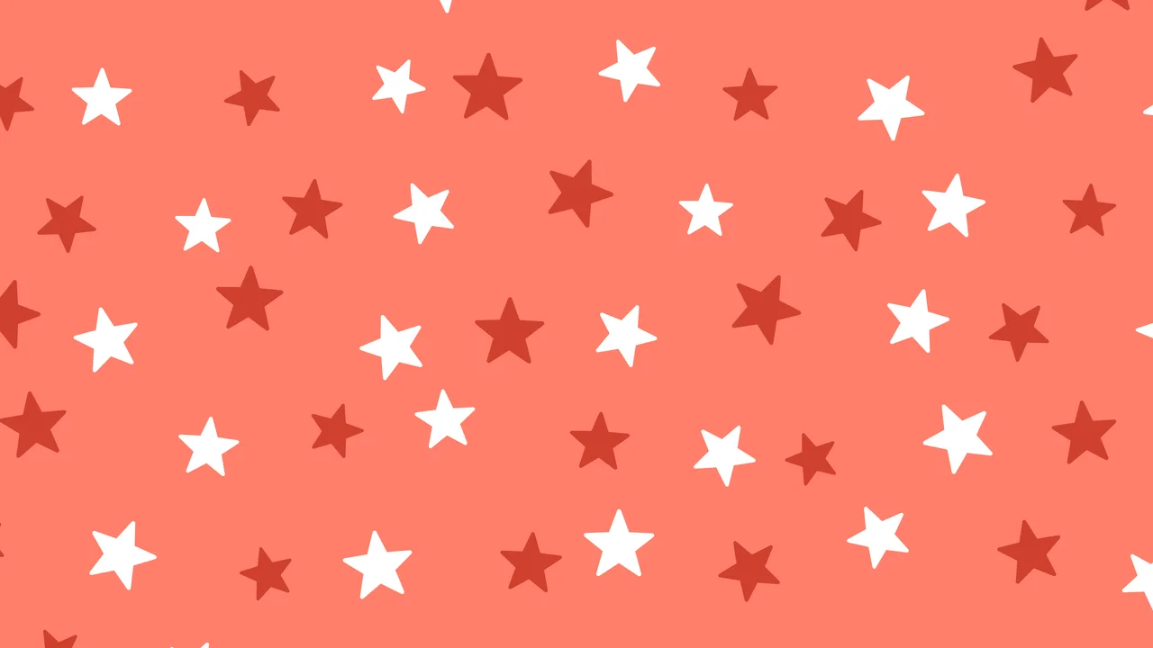 Coral Star Pattern desktop wallpaper in 4K