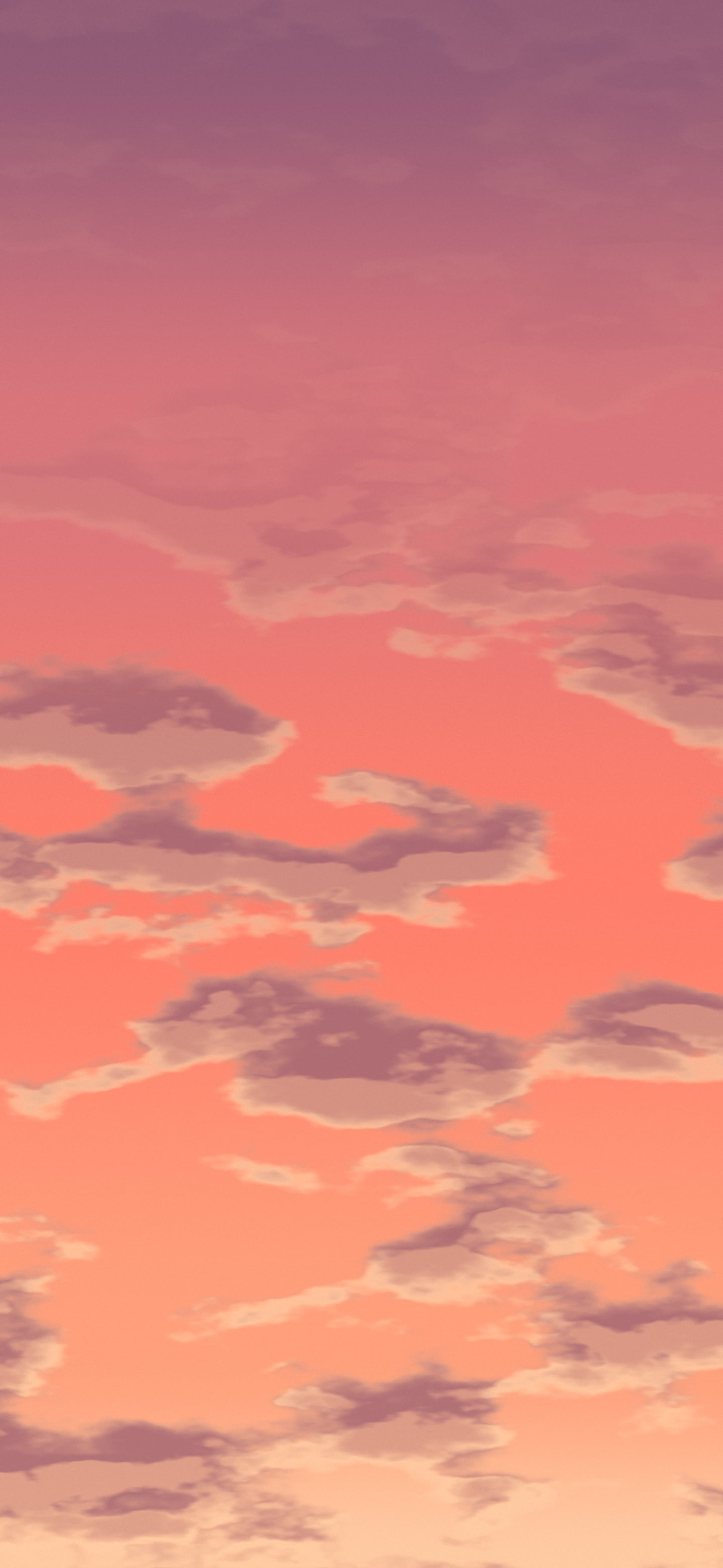 Coral Sunset Clouds wallpaper for iPhone and Android
