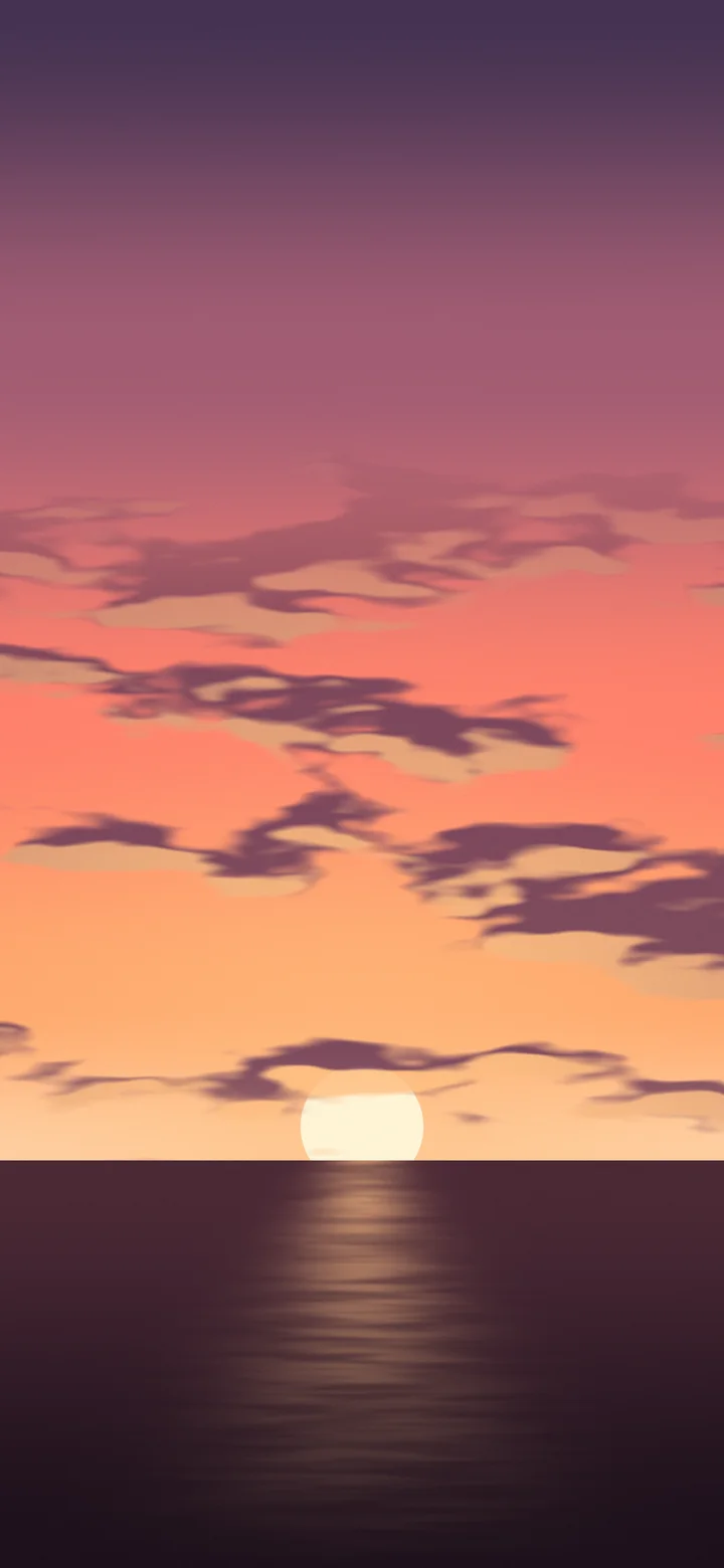 Coral Sunset Sky wallpaper for iPhone and Android
