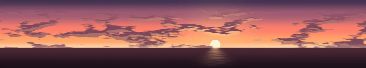 Coral Sunset Sky triple monitor wallpaper, 7680 × 1440