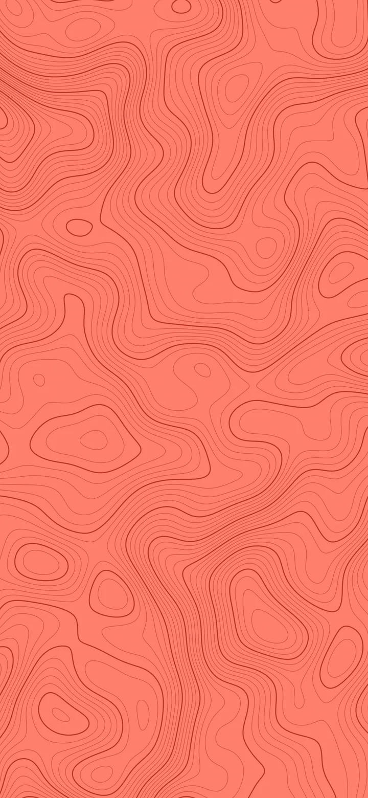Coral Topographic Line wallpaper for iPhone and Android