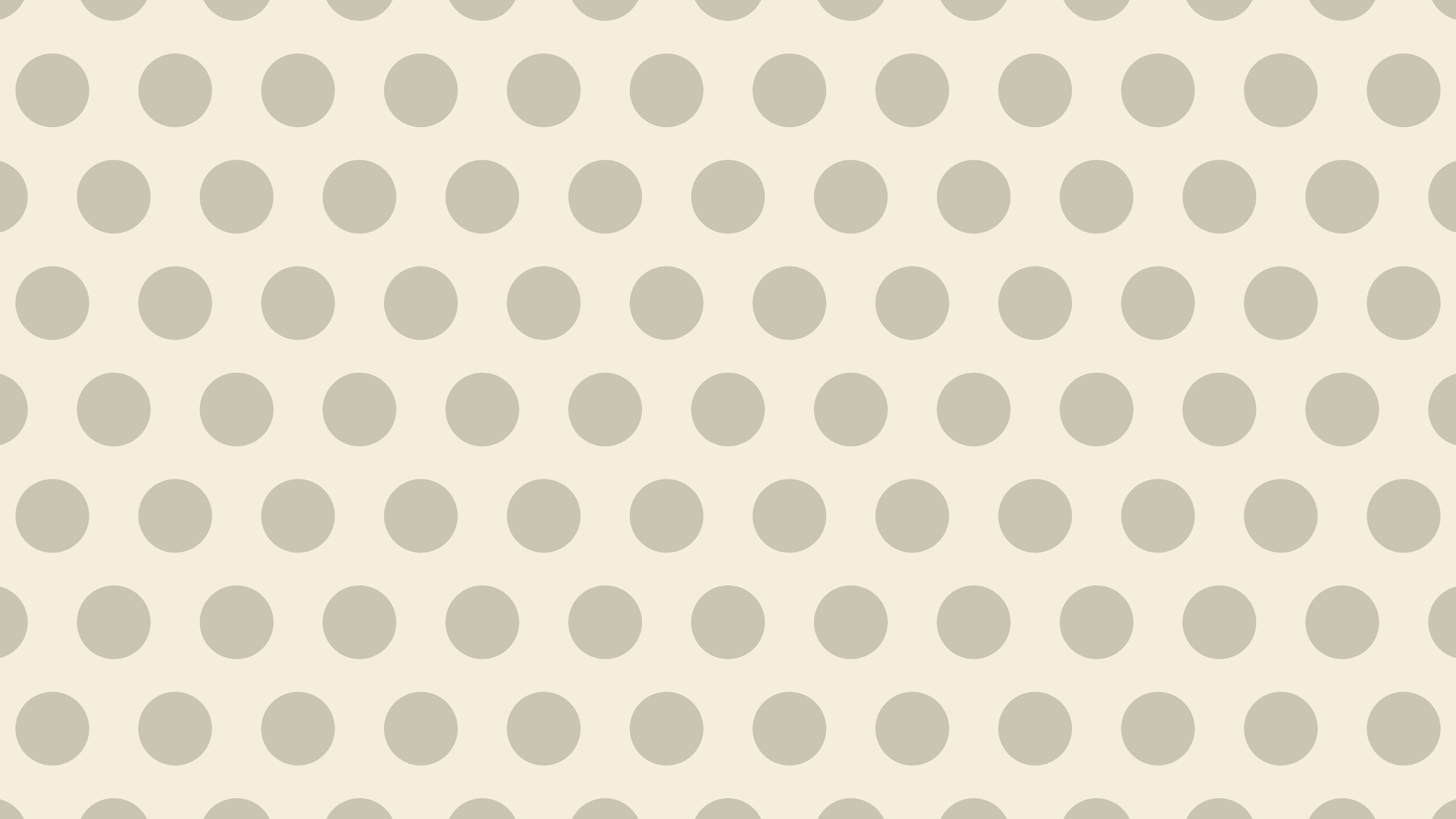Cream Polka Dot desktop wallpaper in 4K