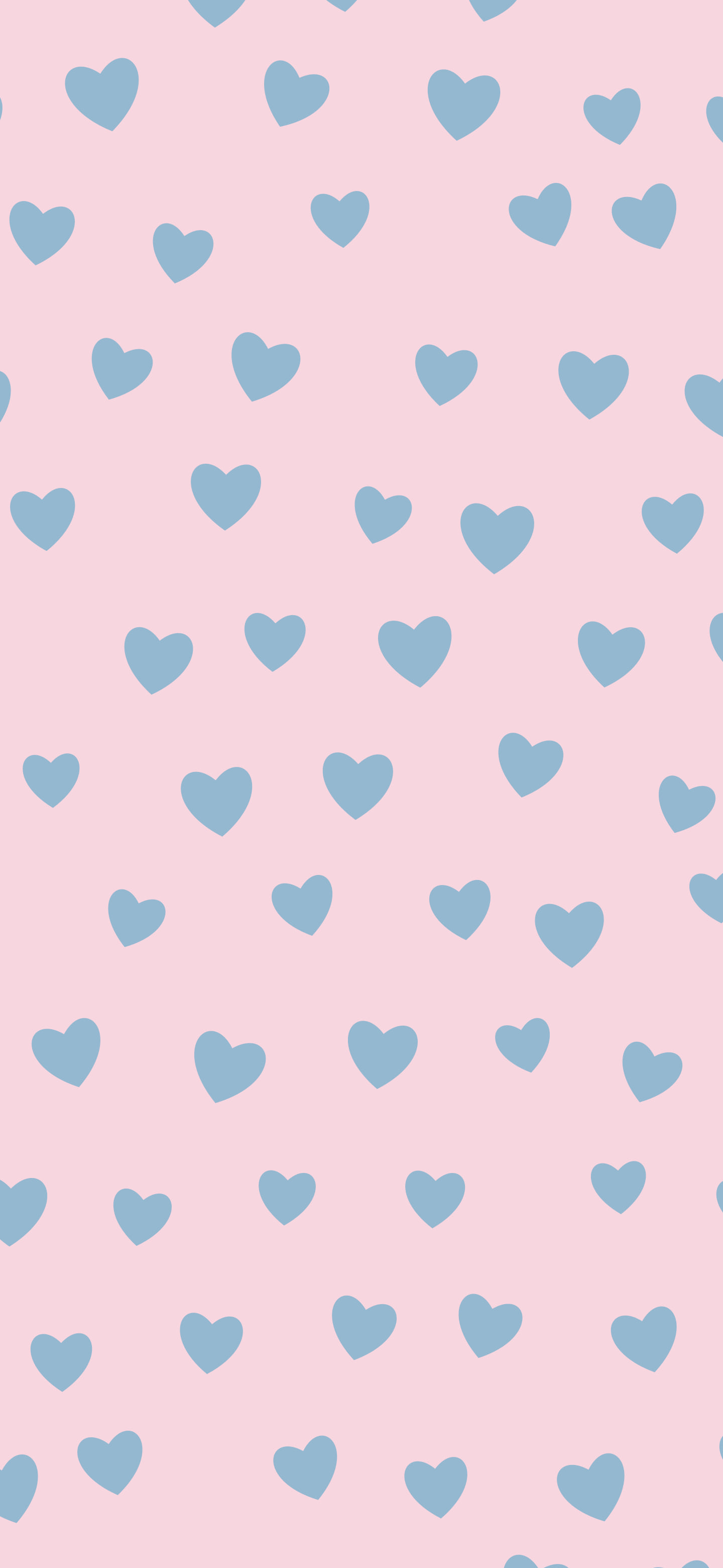 Danish Pastel Heart Pattern wallpaper for iPhone and Android