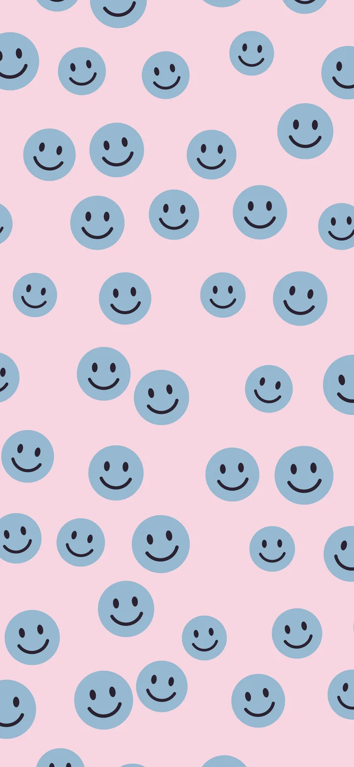 Danish Pastel Smiley Face Pattern wallpaper for iPhone and Android