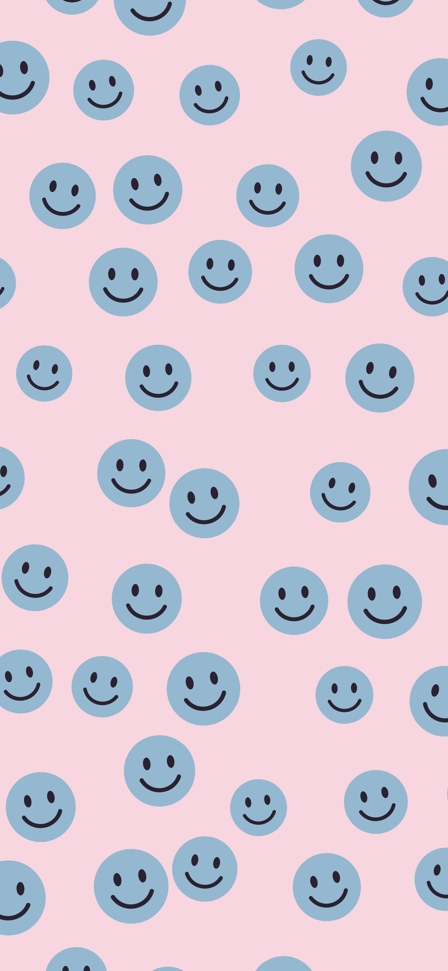 Danish Pastel Smiley Face Pattern wallpaper for iPhone and Android