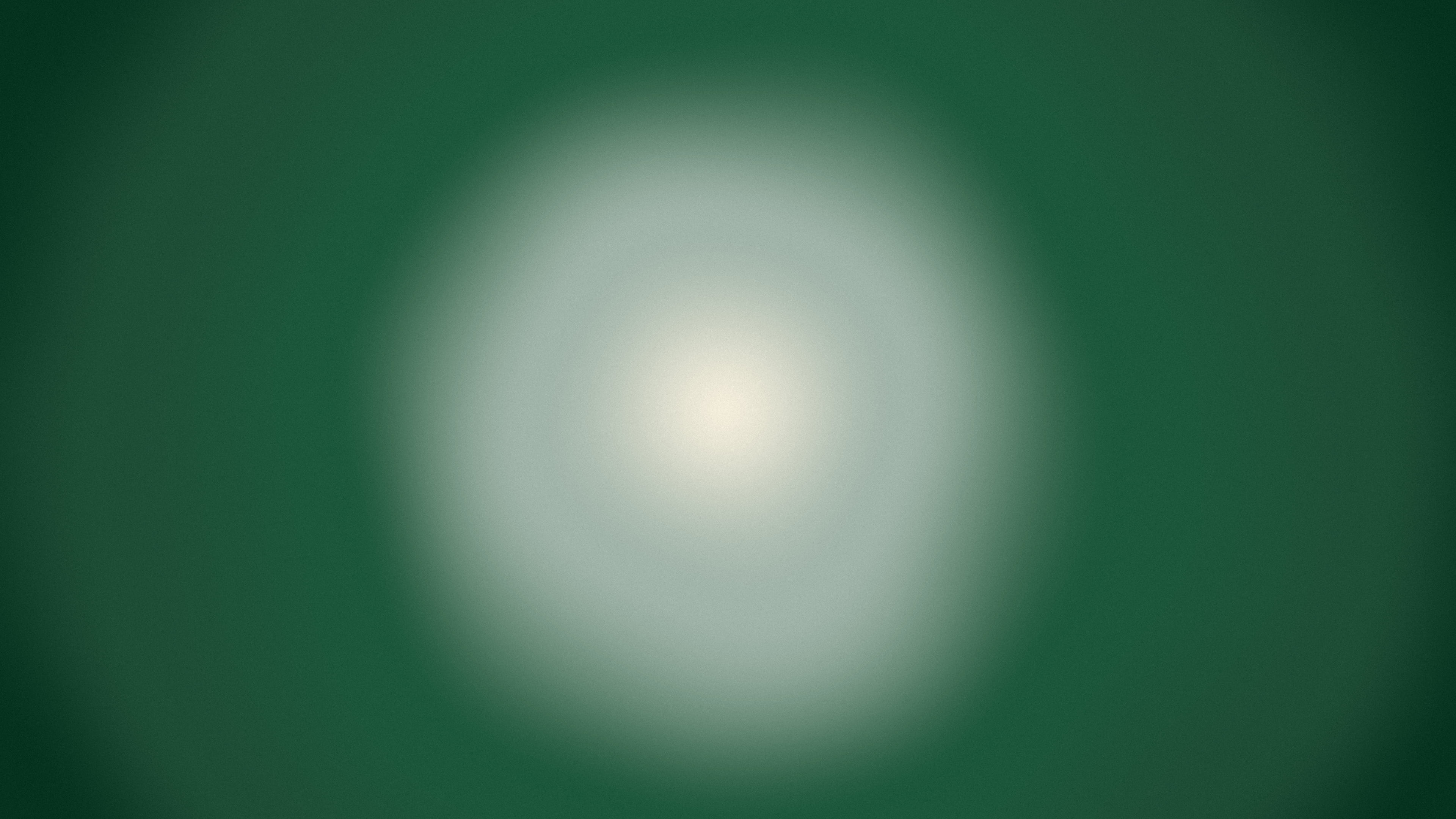 Dark Green and Cream Aura Gradient desktop wallpaper in 4K