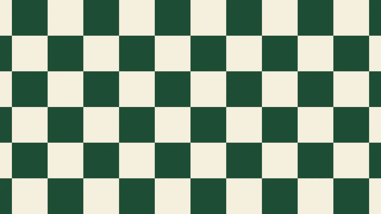 Dark Green and Cream Checkered desktop wallpaper in 4K