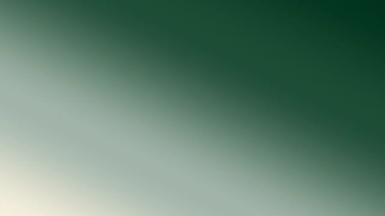 Dark Green and Cream Diagonal Ombre Gradient desktop wallpaper in 4K