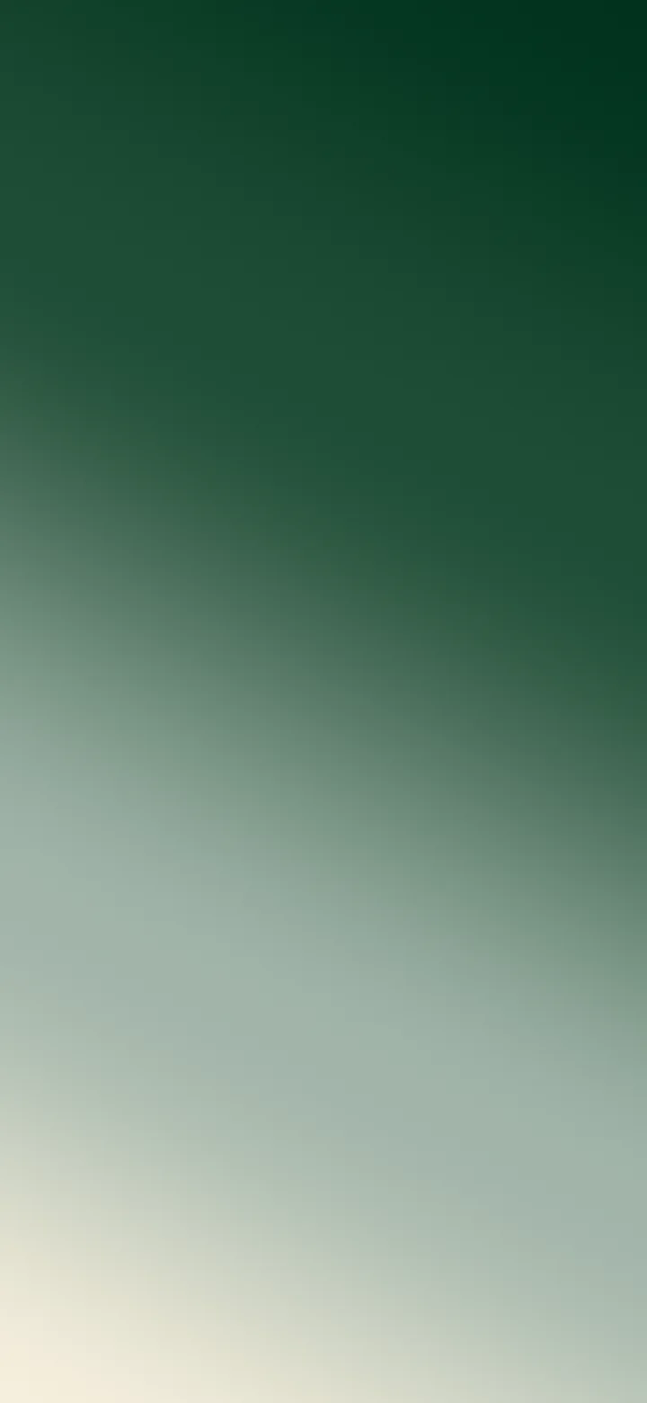 Dark Green and Cream Diagonal Ombre Gradient wallpaper for iPhone and Android