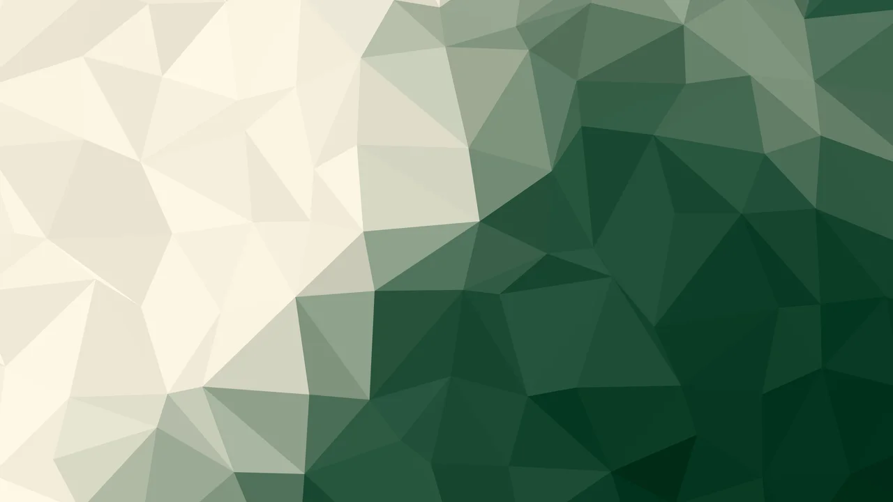 Dark Green and Cream Low Poly desktop wallpaper in 4K