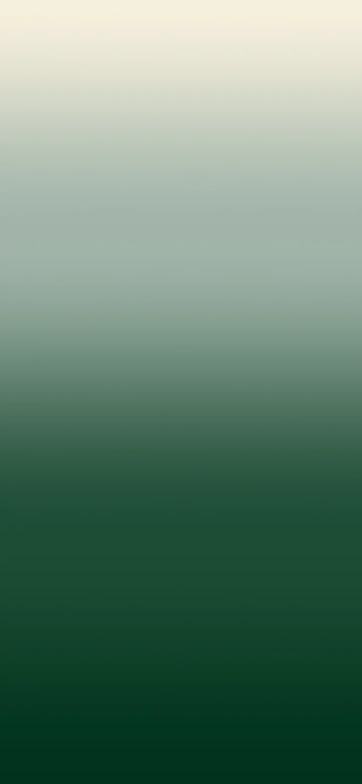 Dark Green and Cream Ombre Gradient wallpaper for iPhone and Android