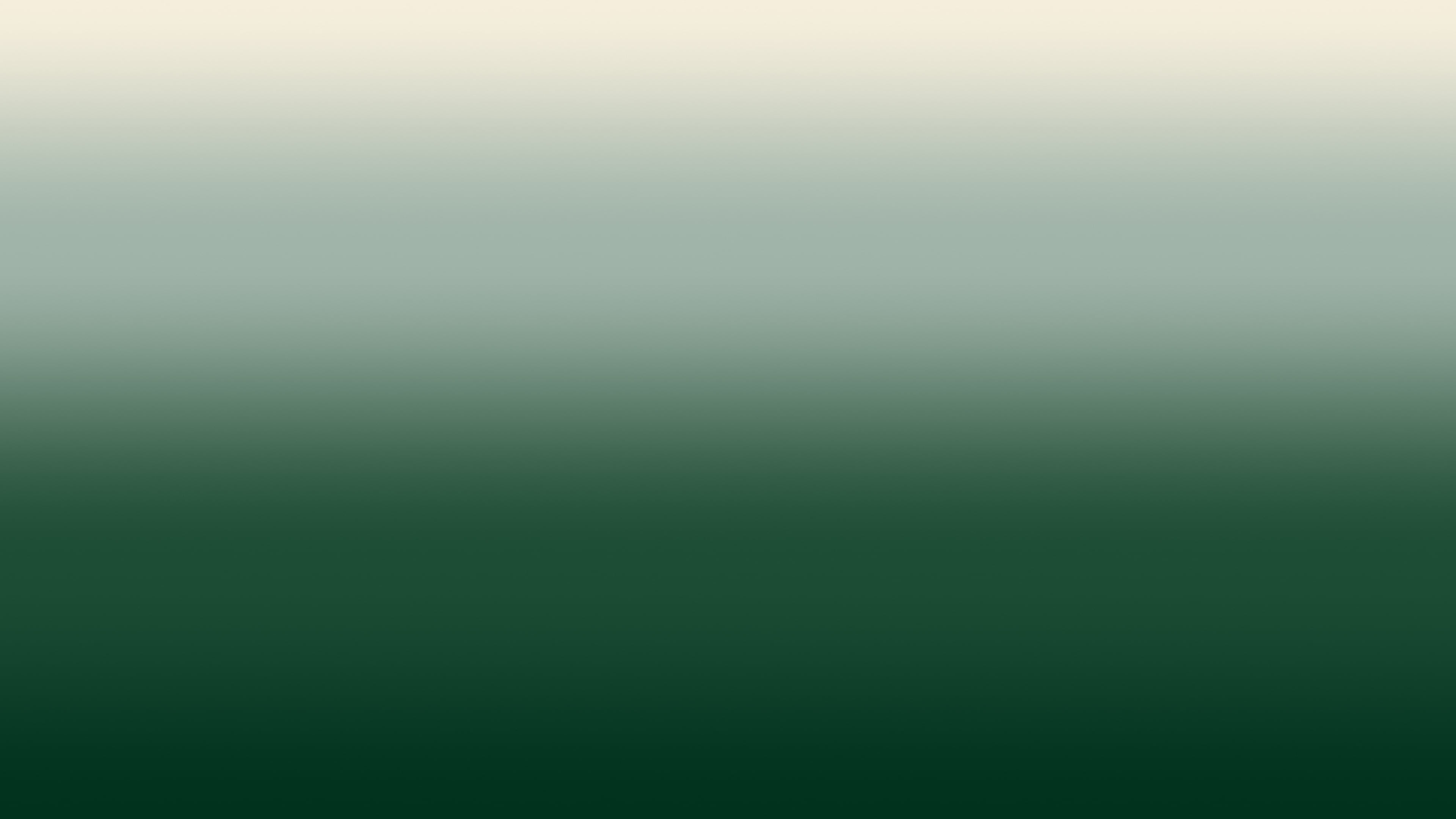 Dark Green and Cream Ombre Gradient desktop wallpaper in 4K