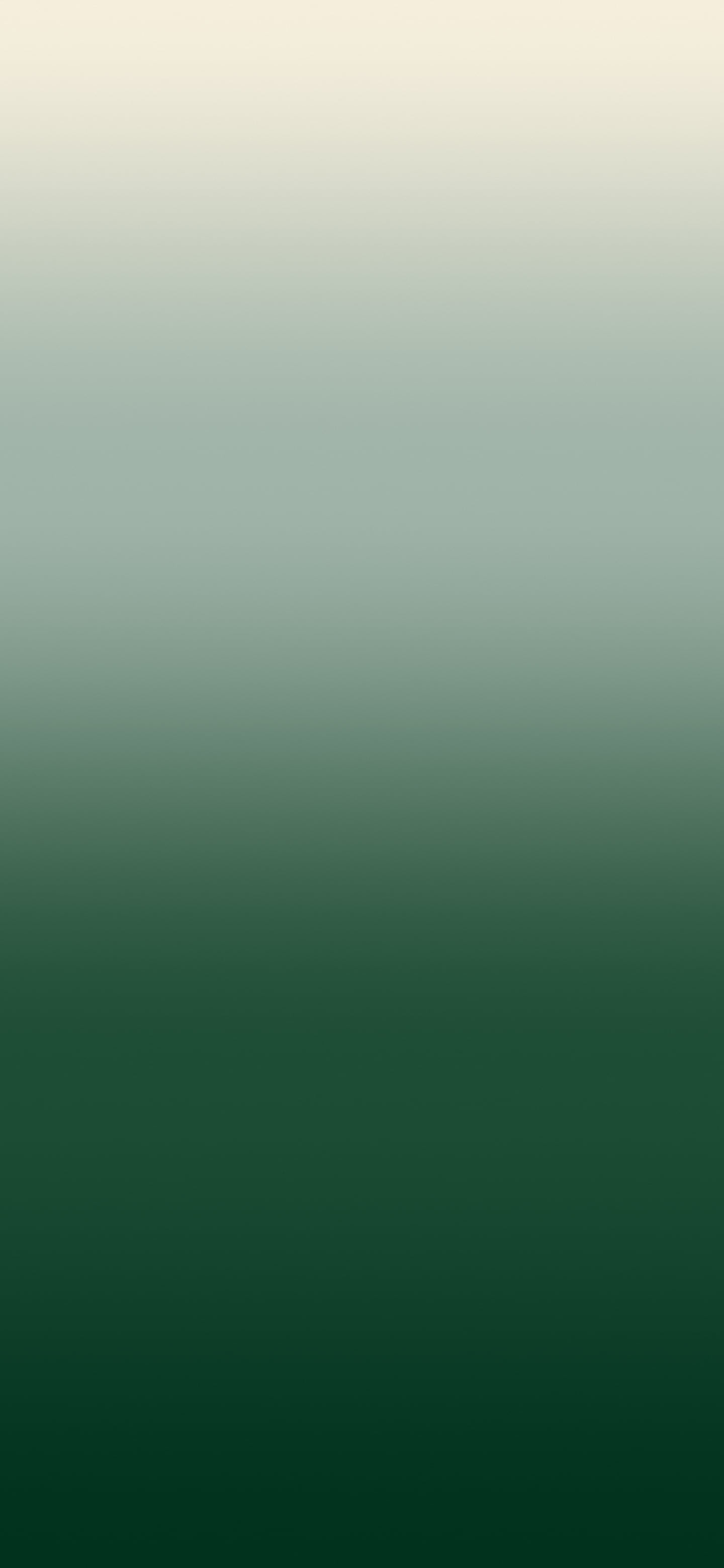 Dark Green and Cream Ombre Gradient wallpaper for iPhone and Android