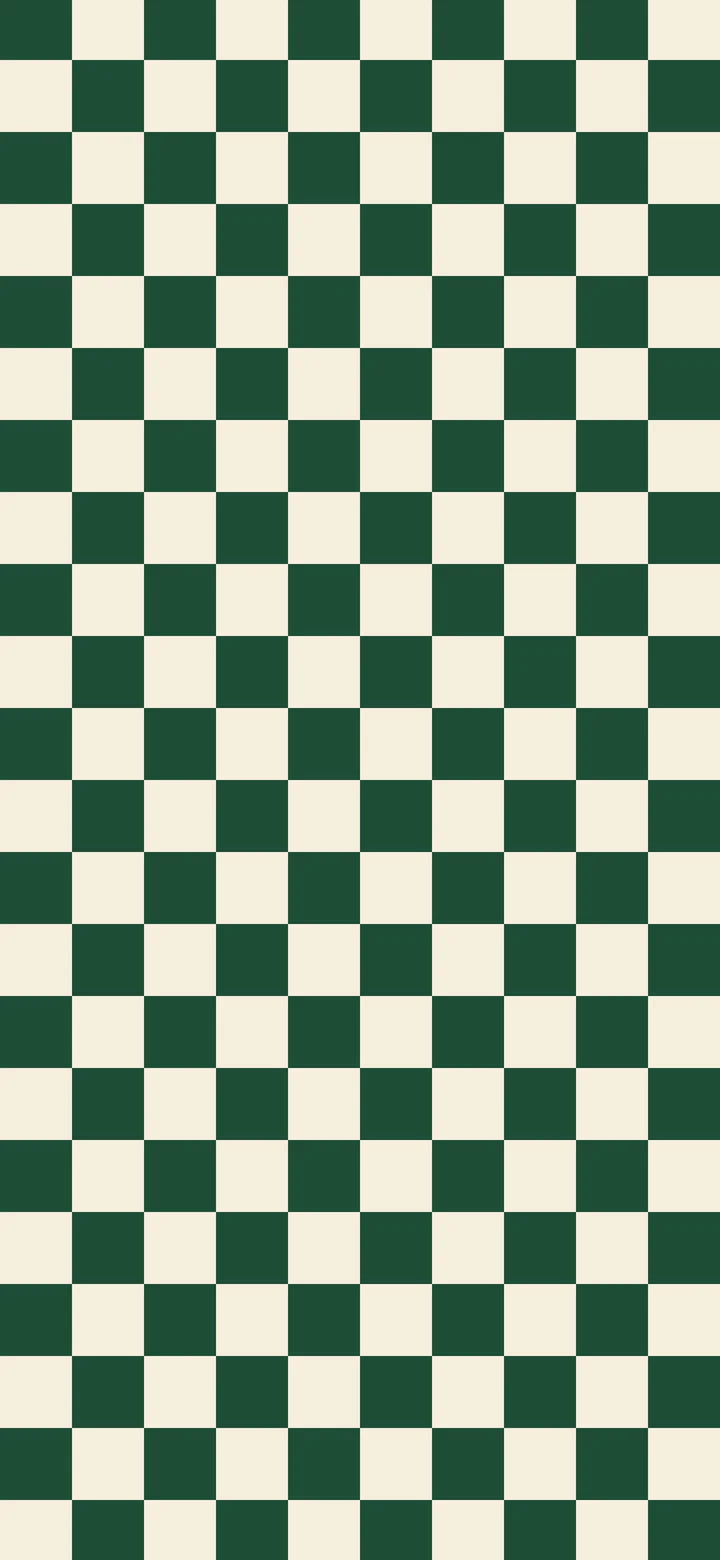 Dark Green and Cream Small Checkered wallpaper for iPhone and Android