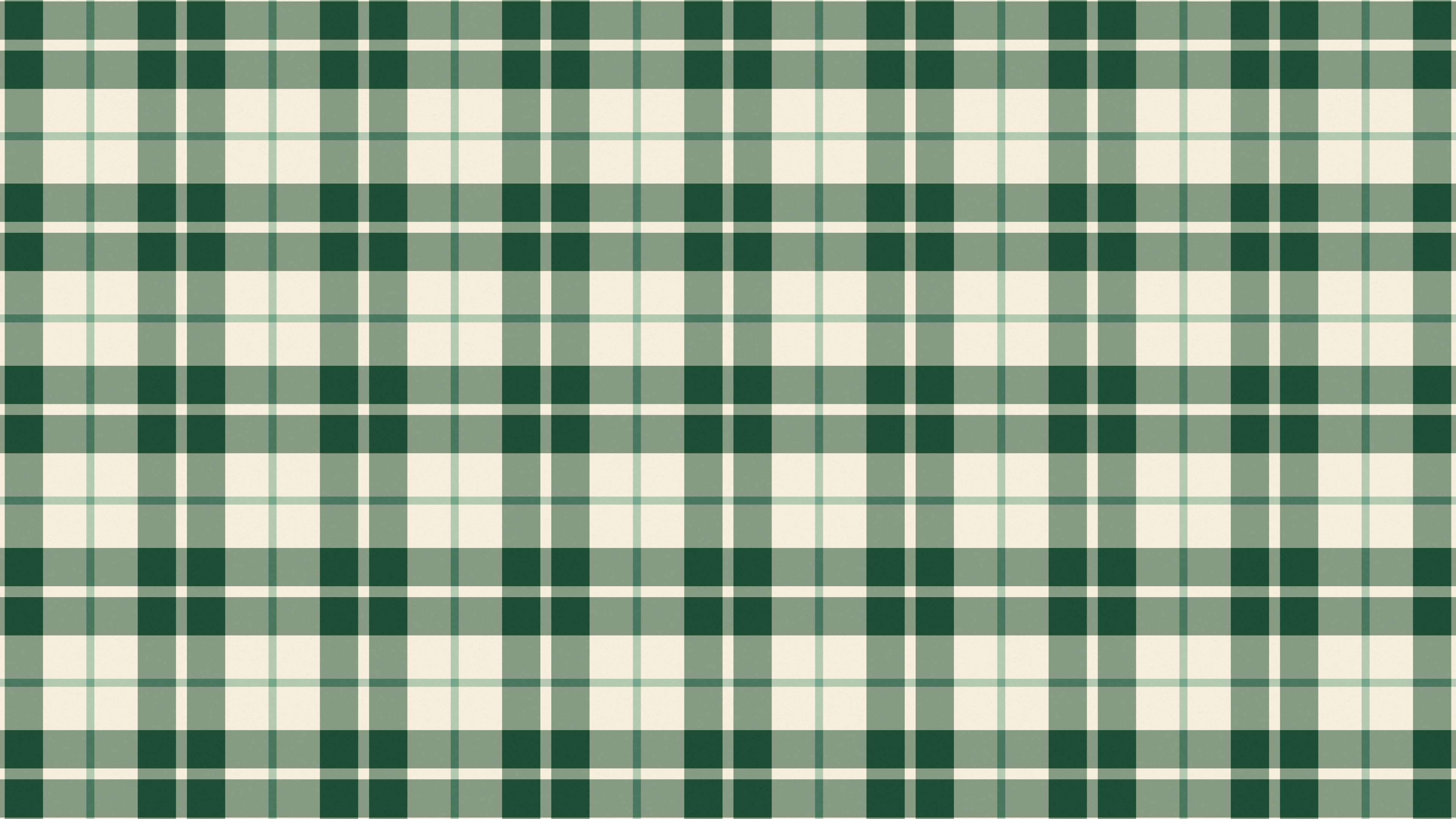 Dark Green and Cream Tartan Plaid desktop wallpaper in 4K