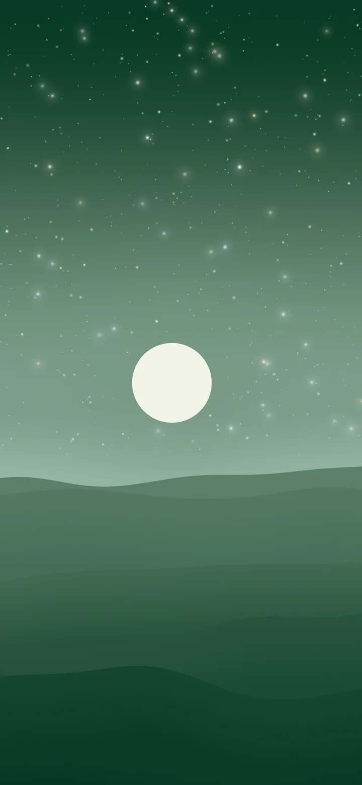 Dark Green and Ivory Minimalist Desert Dunes wallpaper for iPhone and Android