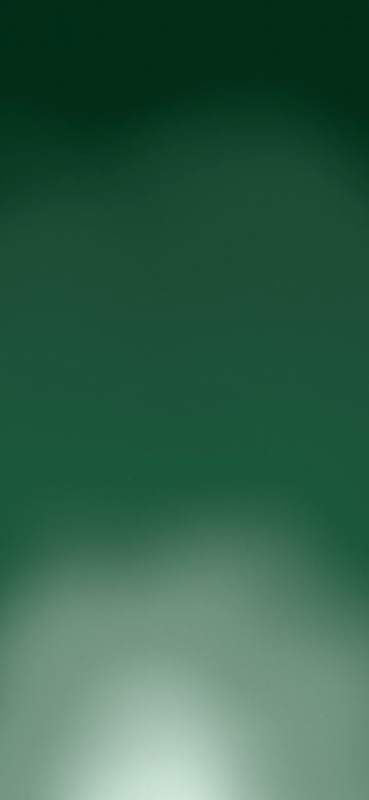 Dark Green and Ivory Sunrise Aura Gradient wallpaper for iPhone and Android