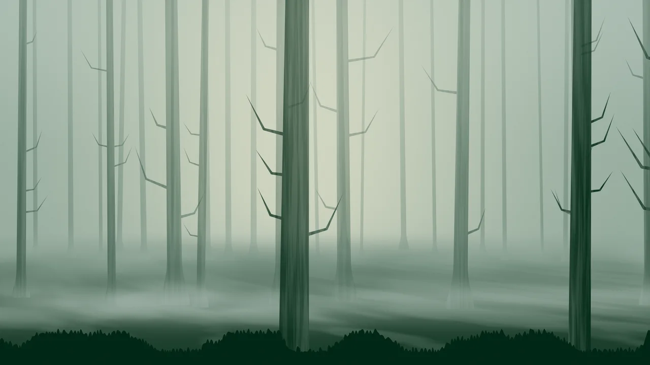 Dark Green Forest Trees desktop wallpaper in 4K