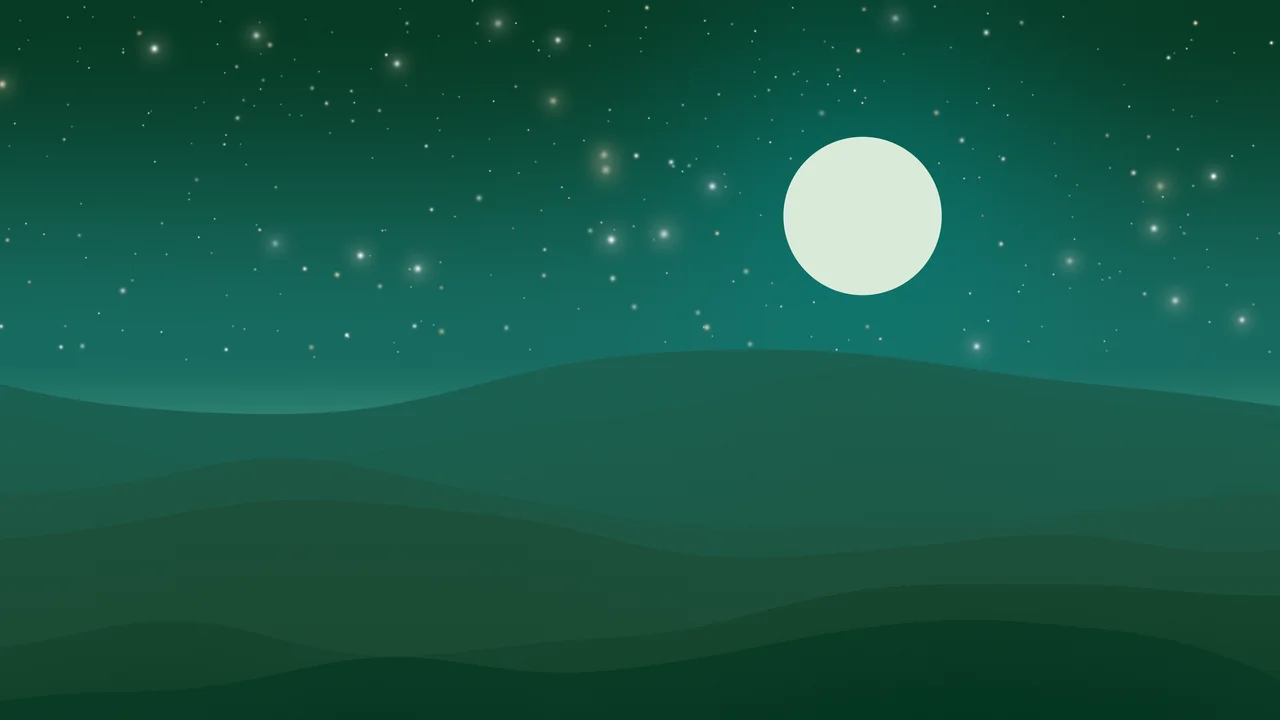 Dark Green Minimalist Desert Dunes desktop wallpaper in 4K
