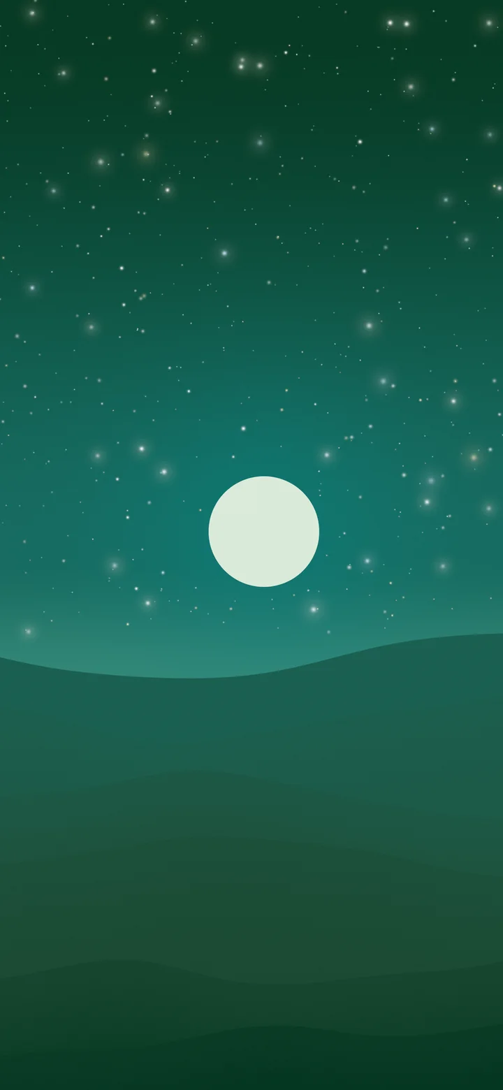 Dark Green Minimalist Desert Dunes wallpaper for iPhone and Android
