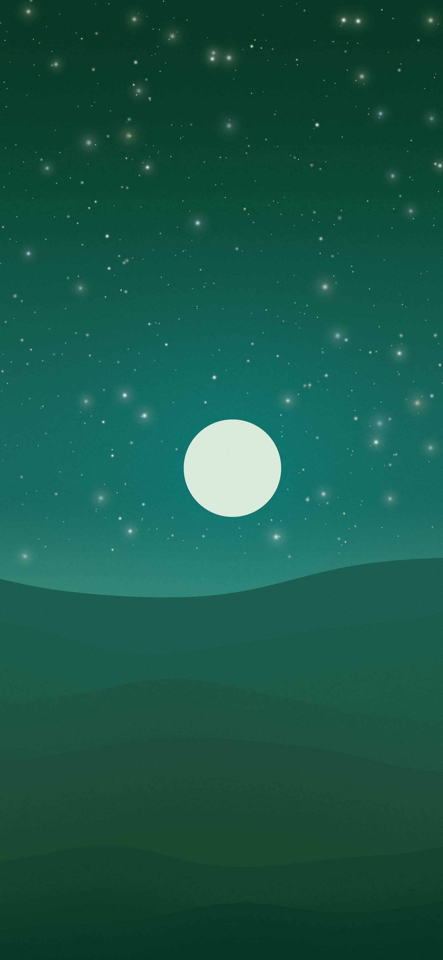 Dark Green Minimalist Desert Dunes wallpaper for iPhone and Android