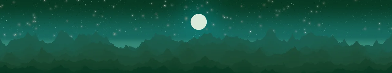 Dark Green Minimalist Mountain Landscape triple monitor wallpaper, 7680 × 1440