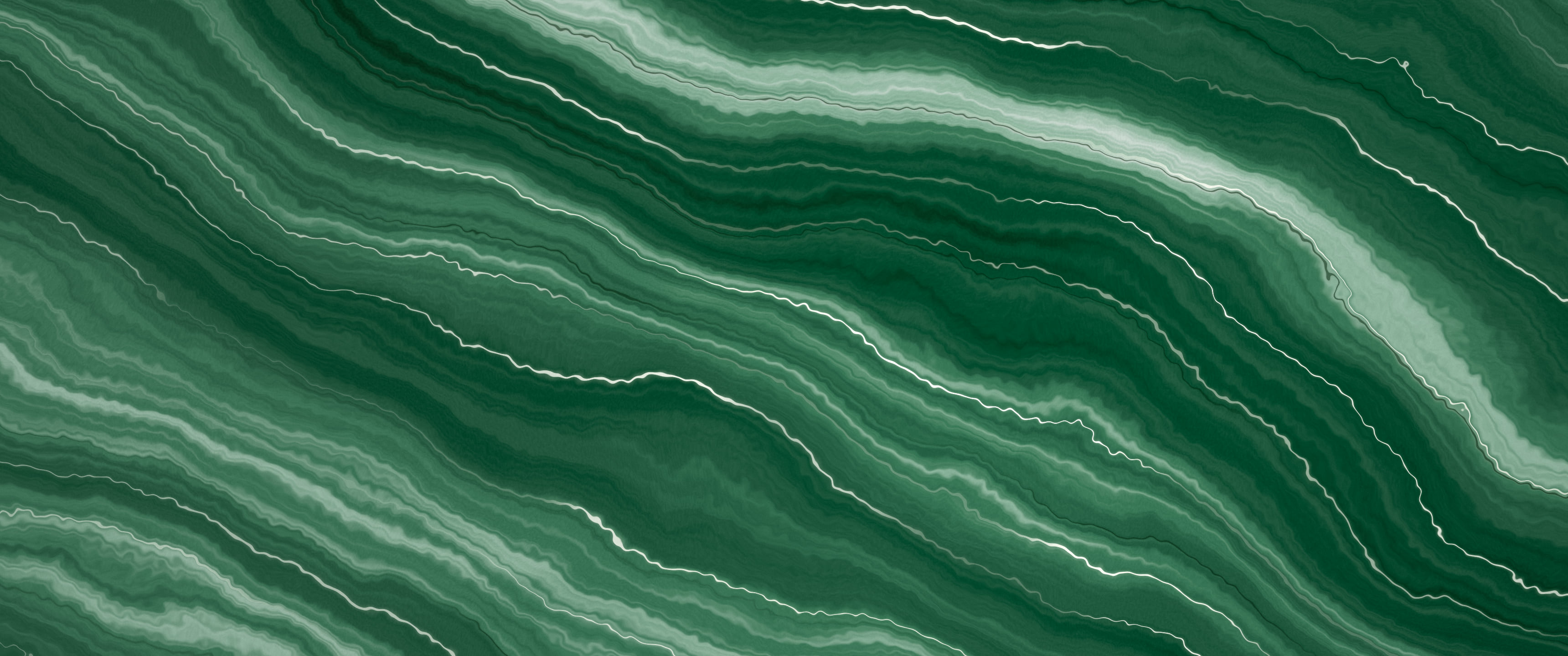 Dark Green Onyx Marble ultrawide wallpaper, 3440 × 1440