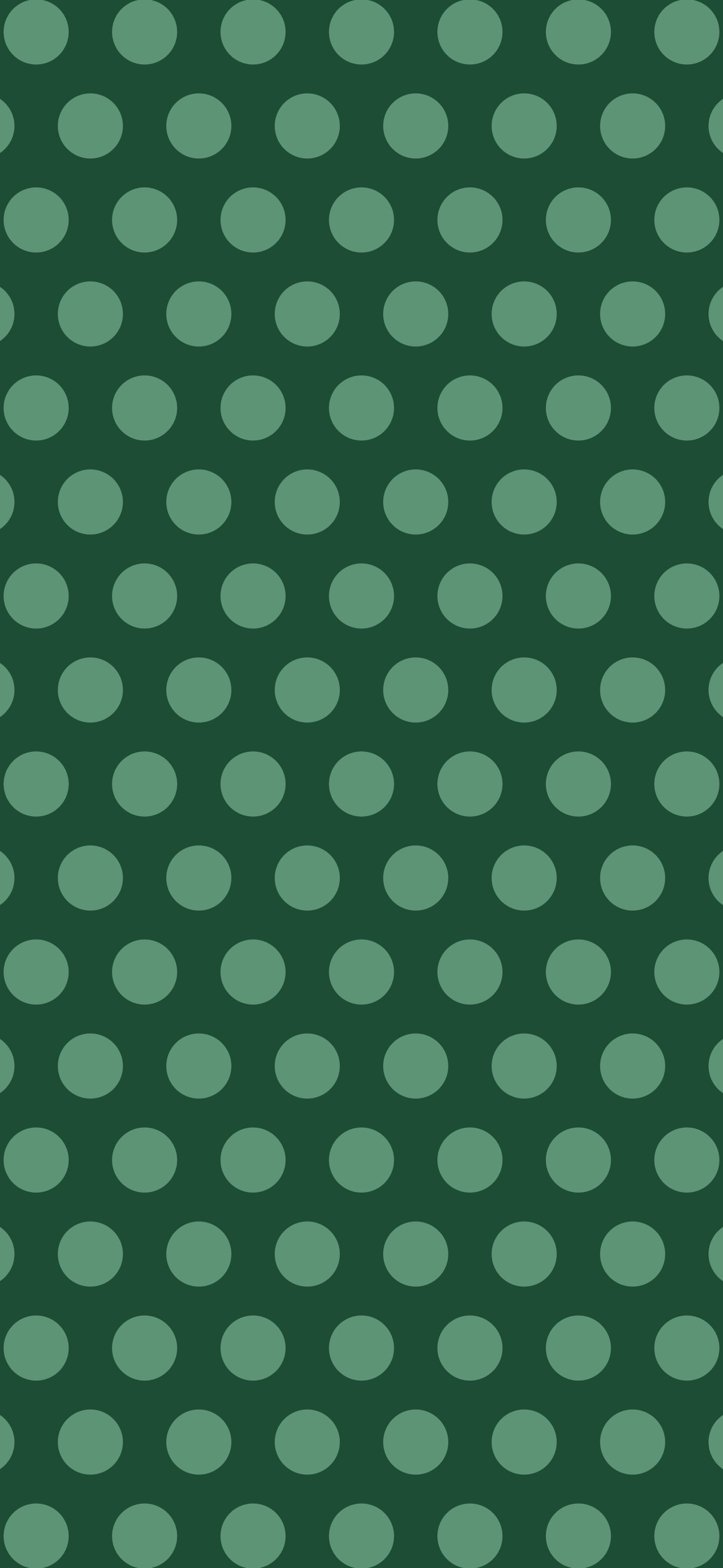 Dark Green Polka Dot wallpaper for iPhone and Android