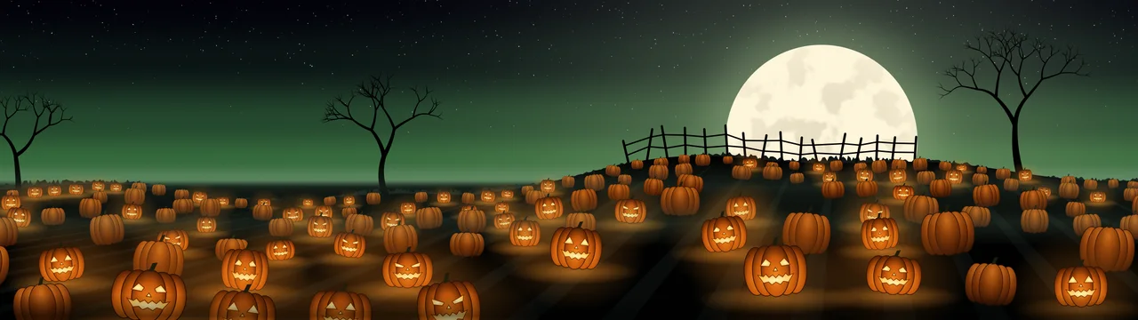 Dark Green Pumpkin Patch dual monitor wallpaper, 7680 × 2160