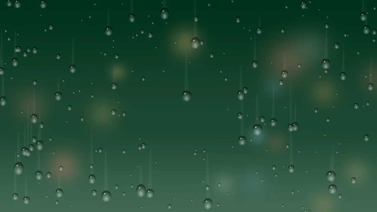 Dark Green Rainy Window desktop wallpaper in 4K