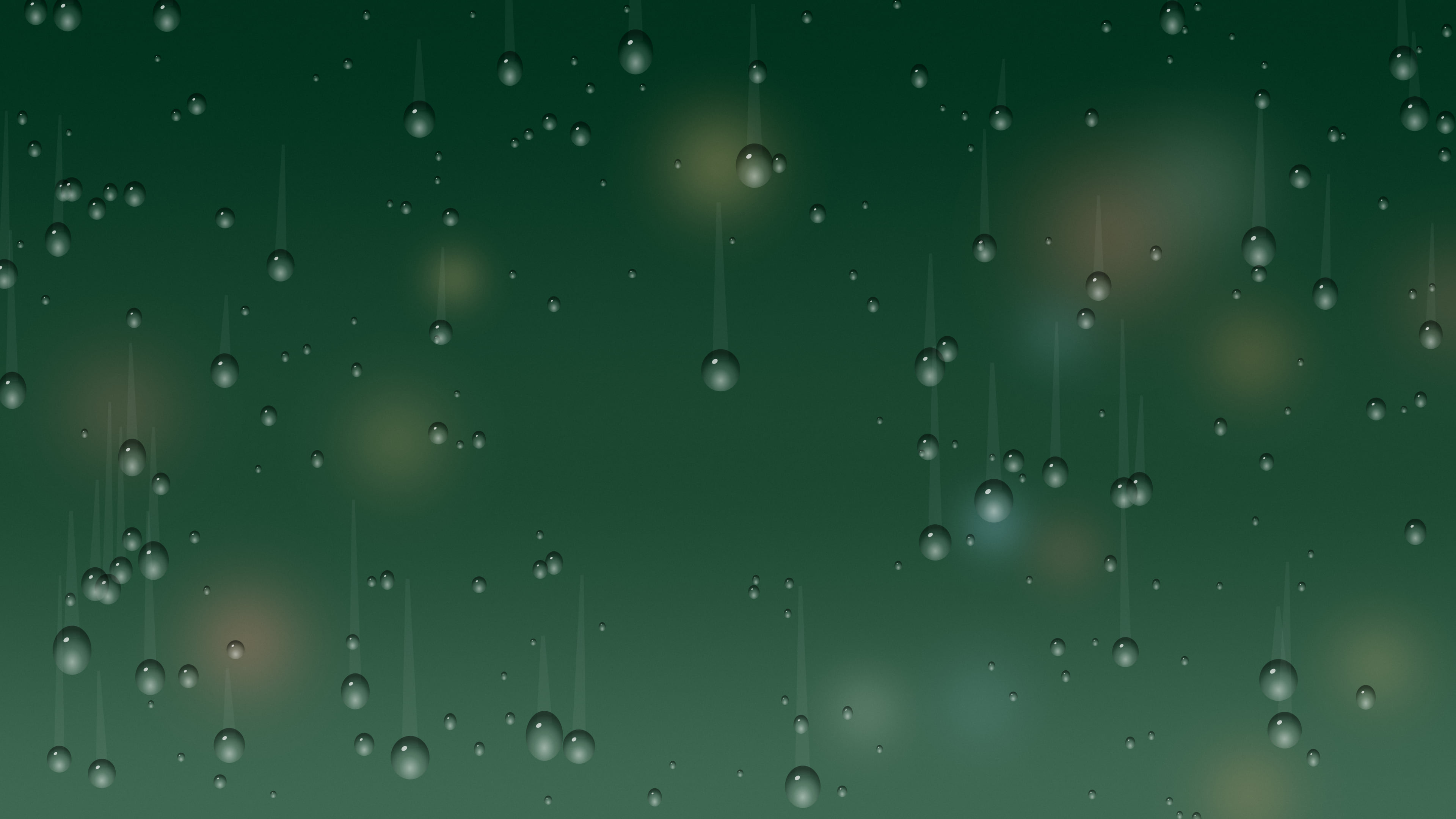 Dark Green Rainy Window desktop wallpaper in 4K