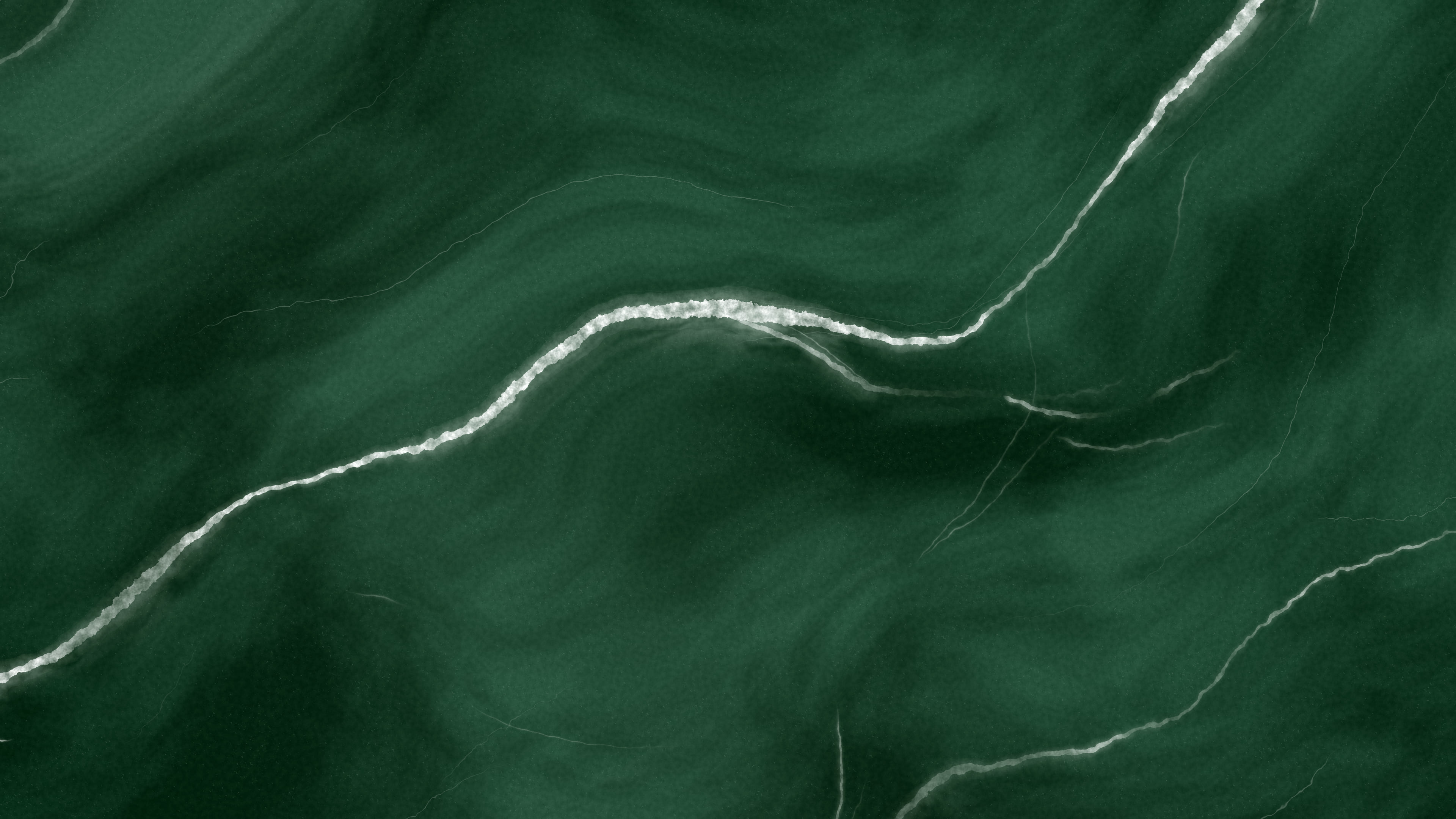 Dark Green Veined Marble desktop wallpaper in 4K