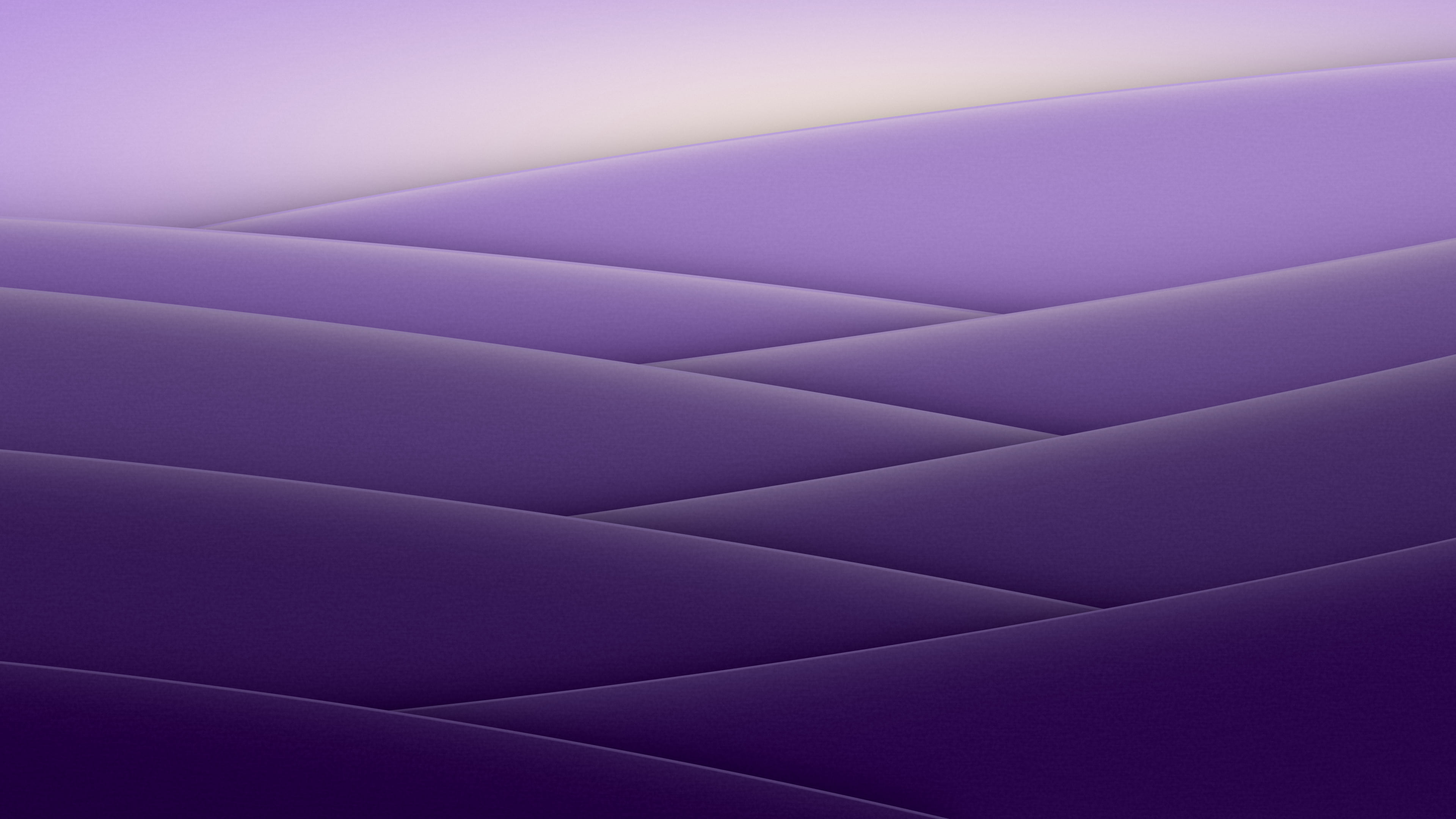 Dark Purple 3D Paper Cut Abstract Arcs desktop wallpaper in 4K