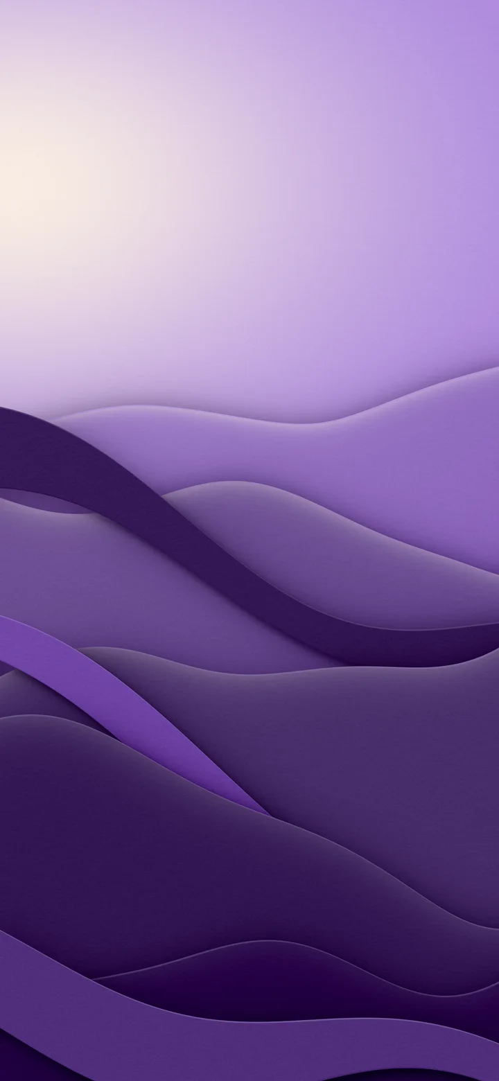 Dark Purple 3D Paper Cut Abstract Currents wallpaper for iPhone and Android