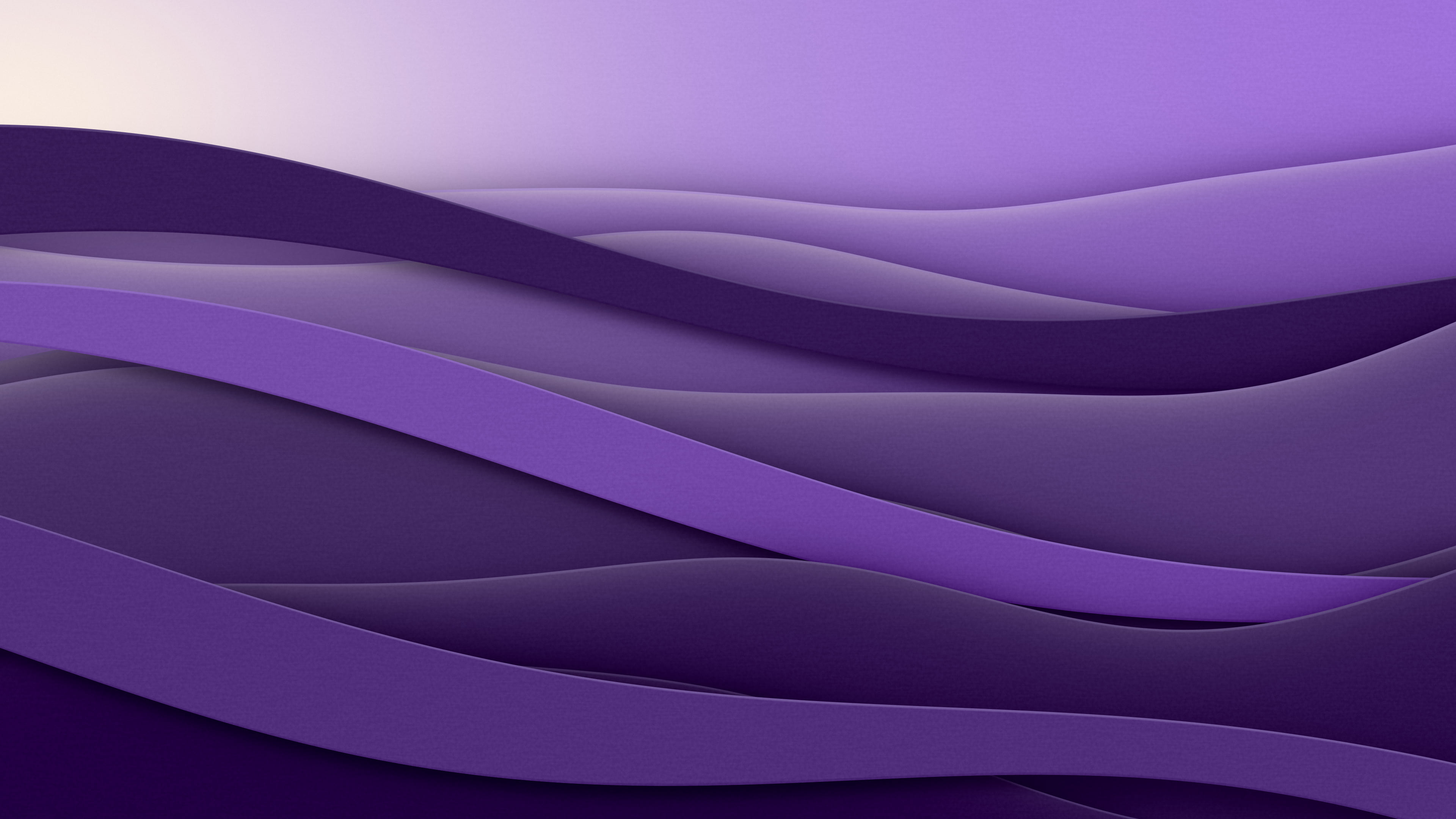 Dark Purple 3D Paper Cut Abstract Currents desktop wallpaper in 4K