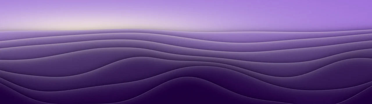 Dark Purple 3D Paper Cut Abstract Layers dual monitor wallpaper, 7680 × 2160