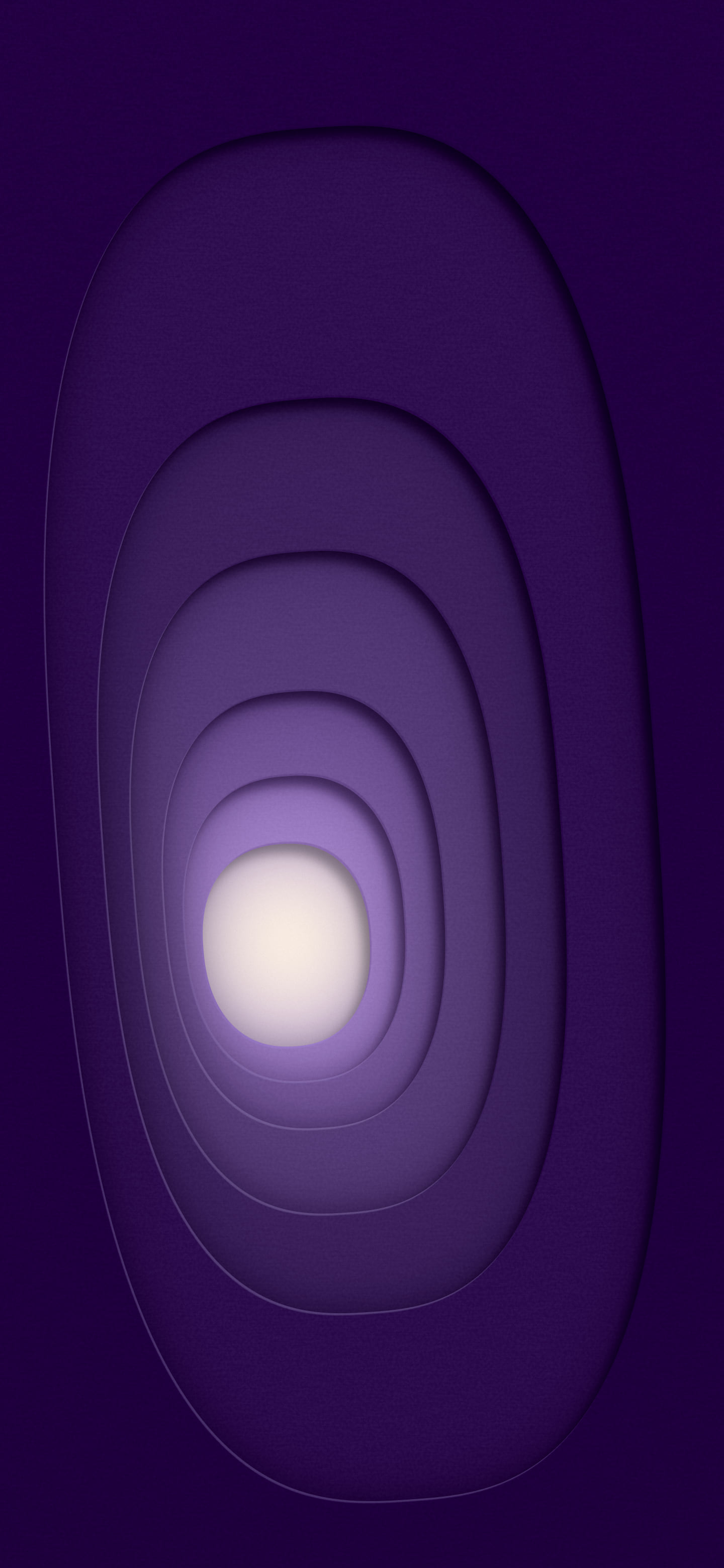 Dark Purple 3D Paper Cut Abstract Rings wallpaper for iPhone and Android