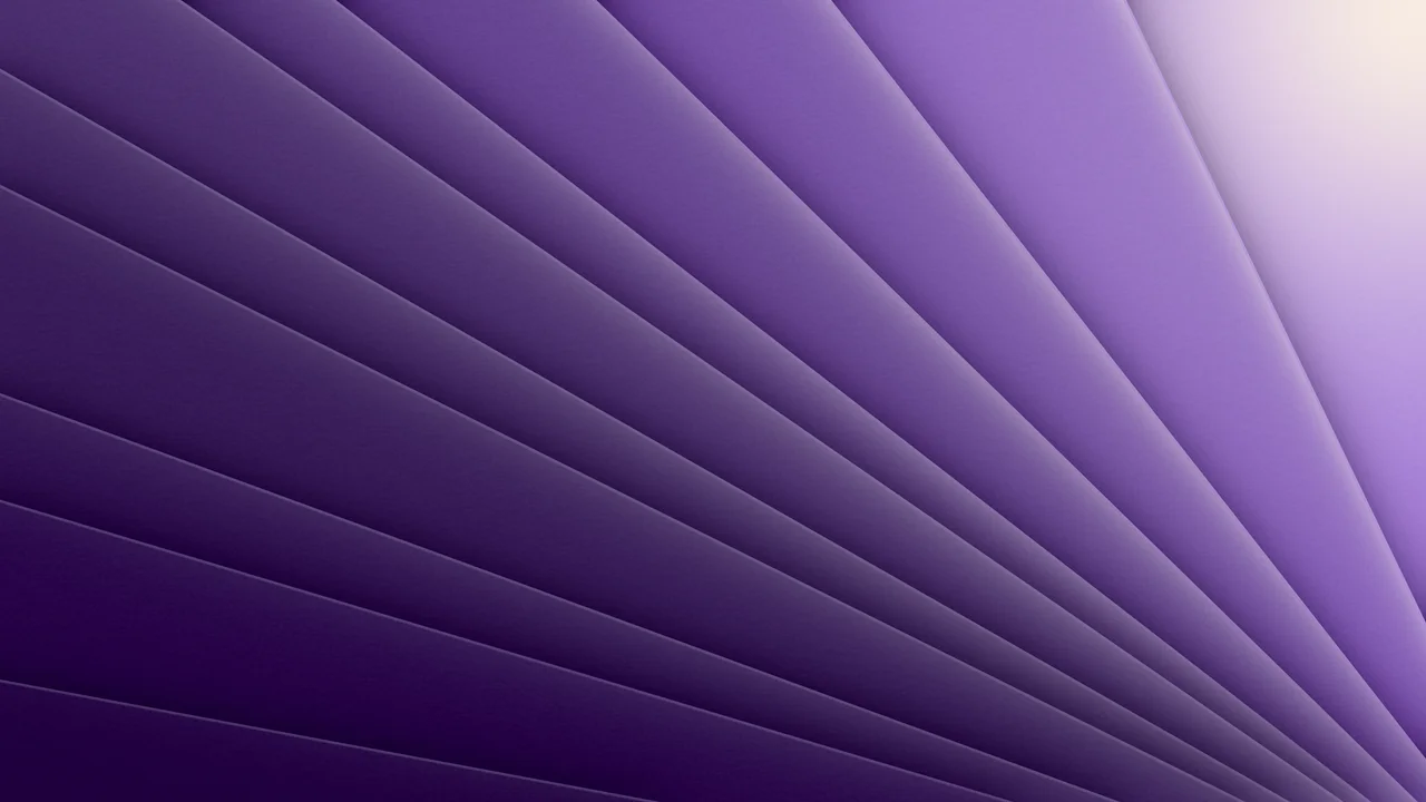 Dark Purple 3D Paper Cut Geometric Fan desktop wallpaper in 4K