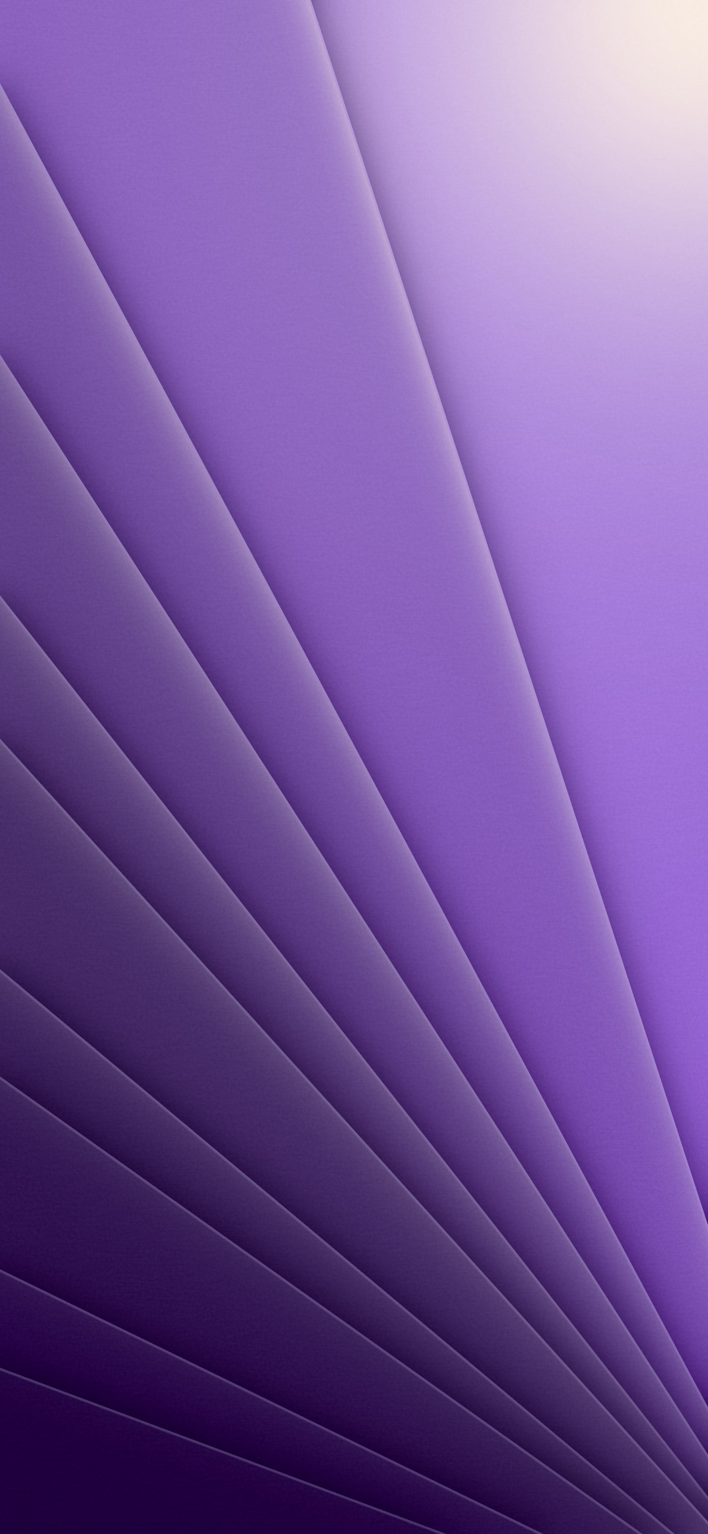 Dark Purple 3D Paper Cut Geometric Fan wallpaper for iPhone and Android