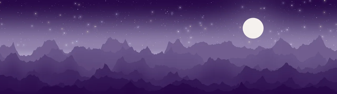 Dark Purple and Ivory Minimalist Mountain Landscape dual monitor wallpaper, 7680 × 2160