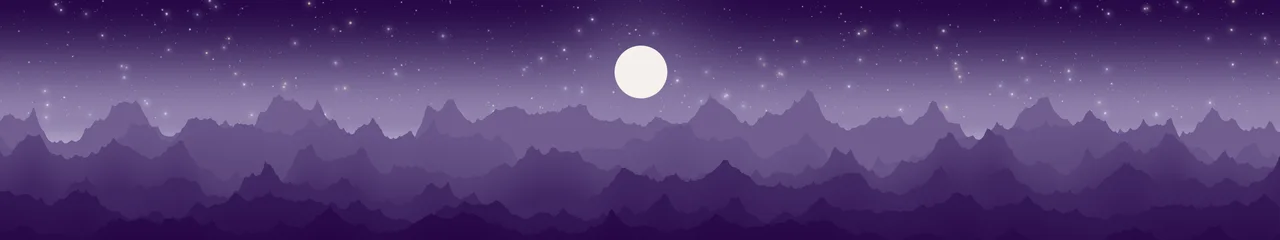 Dark Purple and Ivory Minimalist Mountain Landscape triple monitor wallpaper, 7680 × 1440