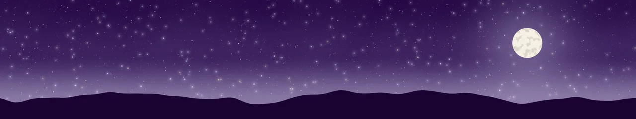 Dark Purple and Ivory Moon and Stars Night Sky triple monitor wallpaper, 7680 × 1440