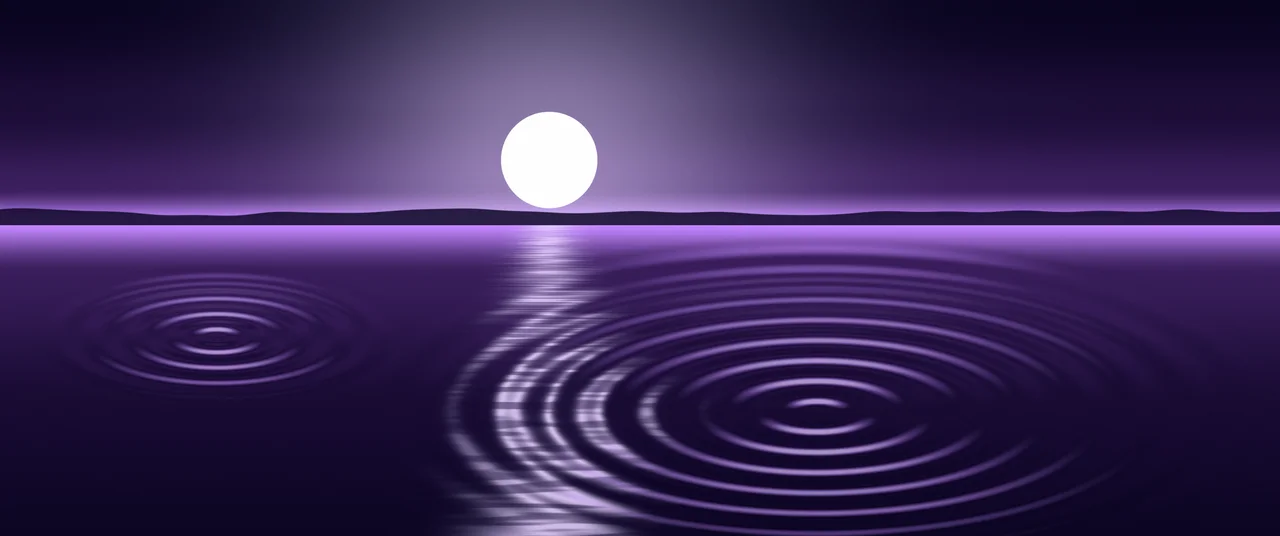 Dark Purple Calm Water Ripples ultrawide wallpaper, 3440 × 1440